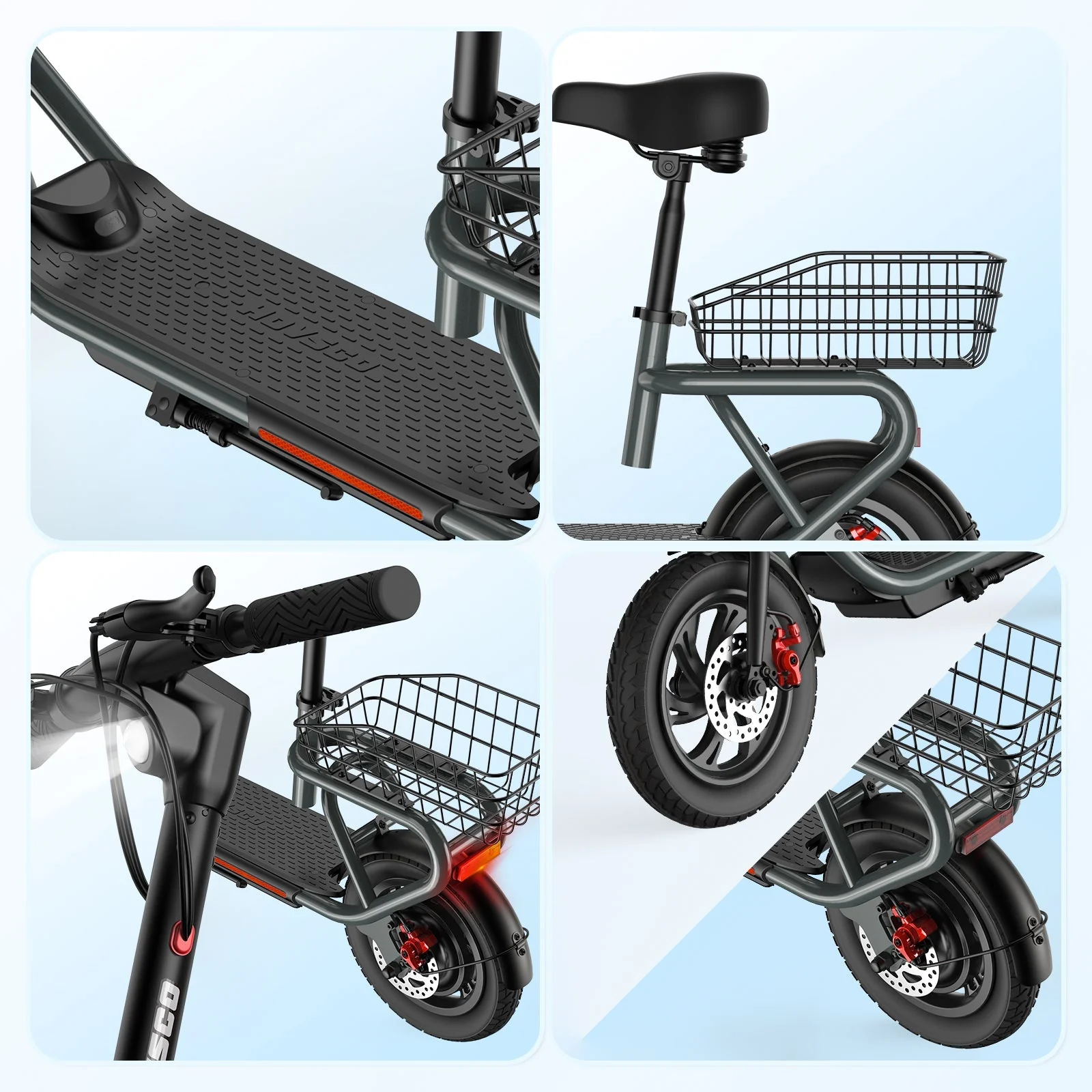 HOVSCO Porto Max Electric Scooter For Commute & Grocery Shopping - Image 9