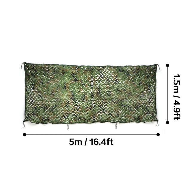 Hunting Camouflage Net Outdoor Blind Tree Stand Waterproof Rot-Resistance Mould-Resistance Suitable War Game Sports Camping - Image 2