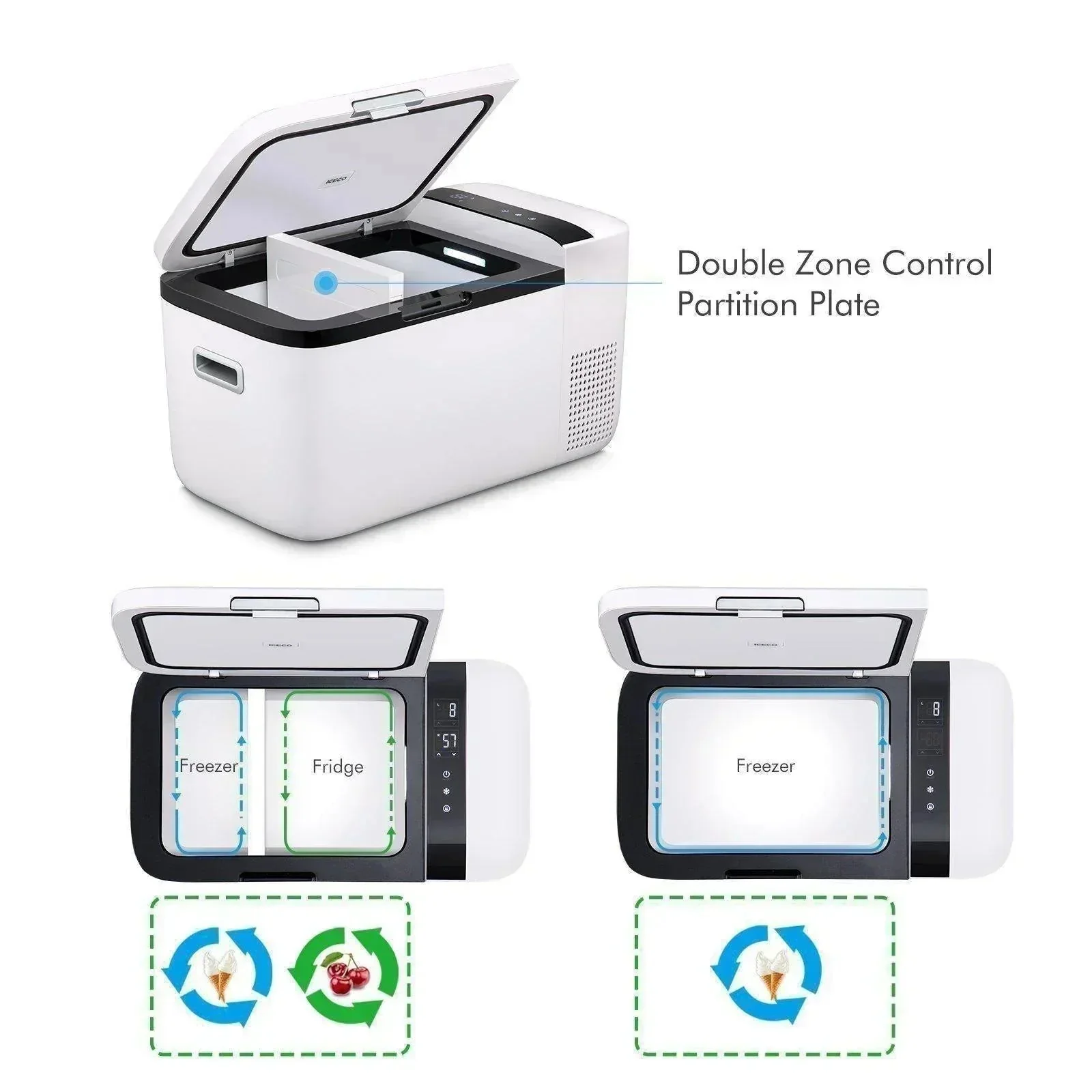 ICECO GO20 21QT Dual Zone Portable Fridge Car Freezer - Image 5