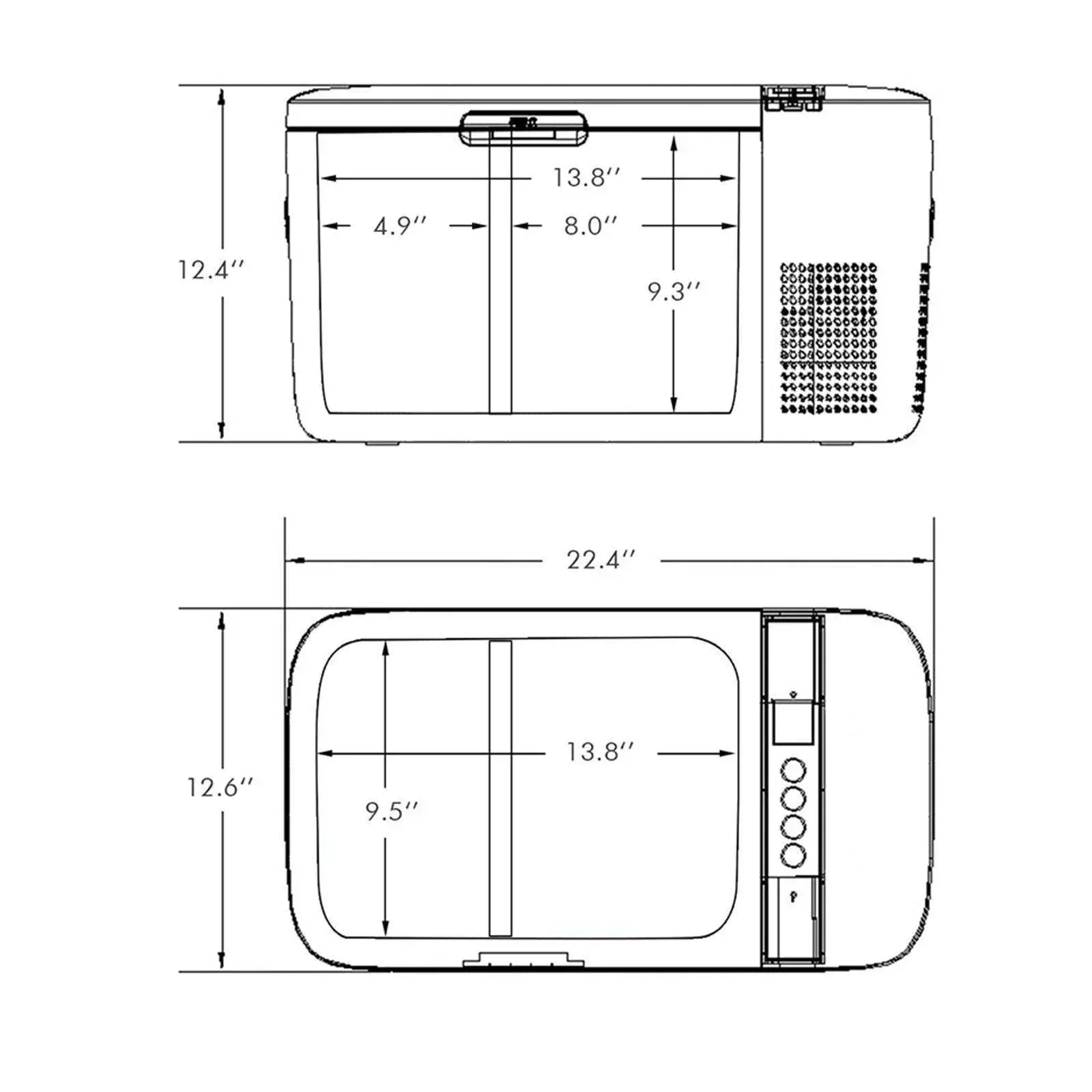 ICECO GO20 21QT Dual Zone Portable Fridge Car Freezer - Image 7