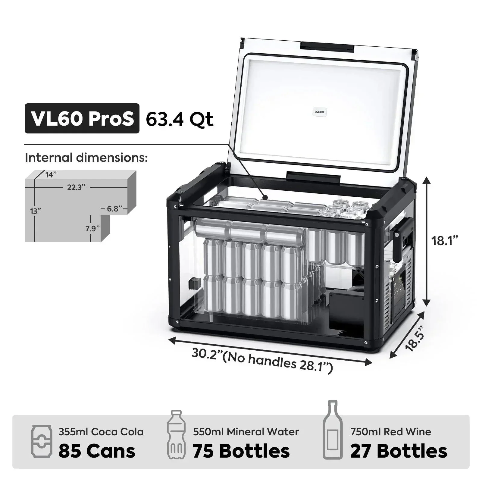 ICECO VL60ProS Single Zone Portable Fridge Electric Cooler 63.4QT - Image 4