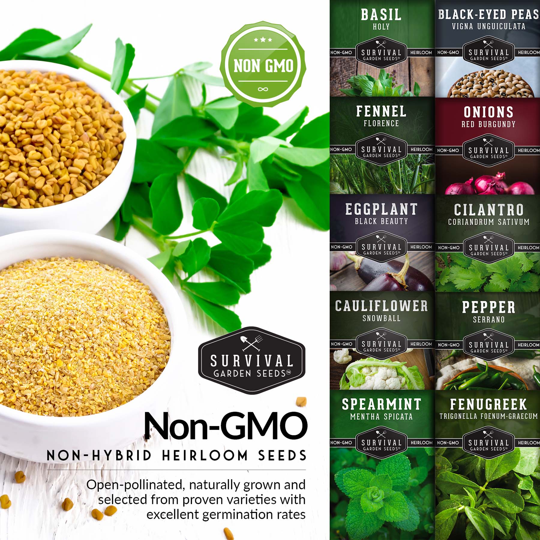 Indian Vegetable Seed Collection – 10 Heirloom Non-GMO Seeds for Authentic Indian Cuisine and Home Gardens - Image 5