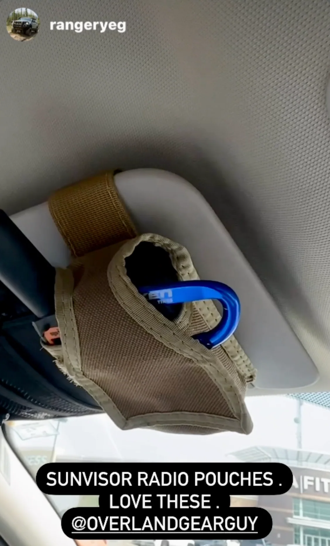 INEOS Grenadier Sun Visor Radio Pouch - Image 5