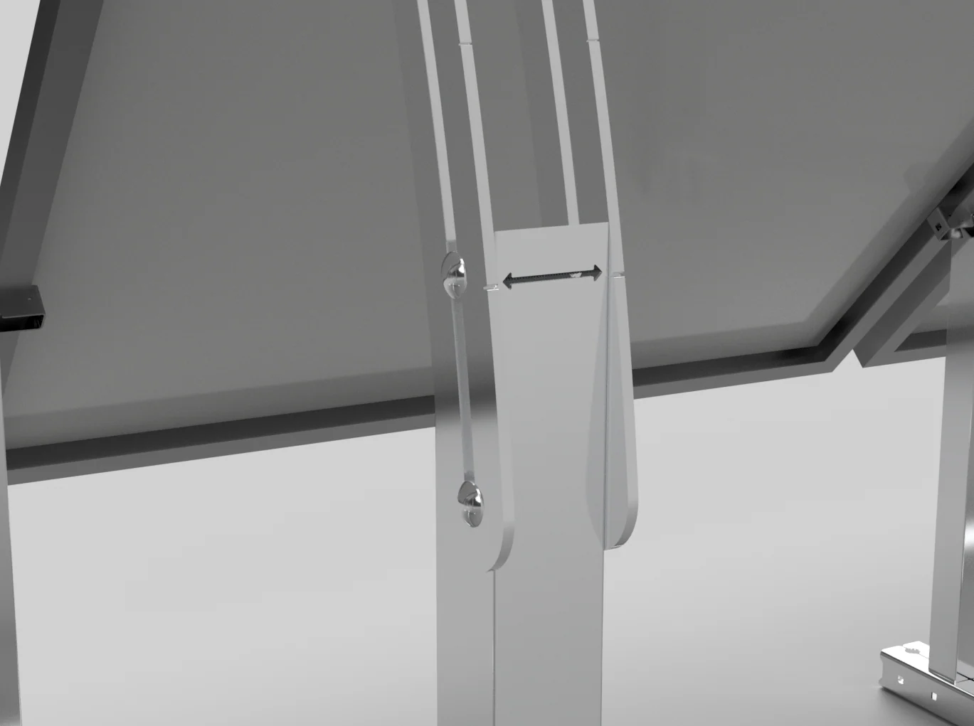 IntegraRack IR-45ASA Solar Panel Ground Mount | 15-45 Degree Adjustable Angle | Aircraft Grade Aluminum - Image 3
