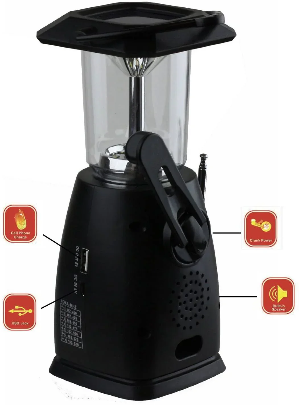 Kaito KA249W Crank Lantern & NOAA Weather Radio - Image 5