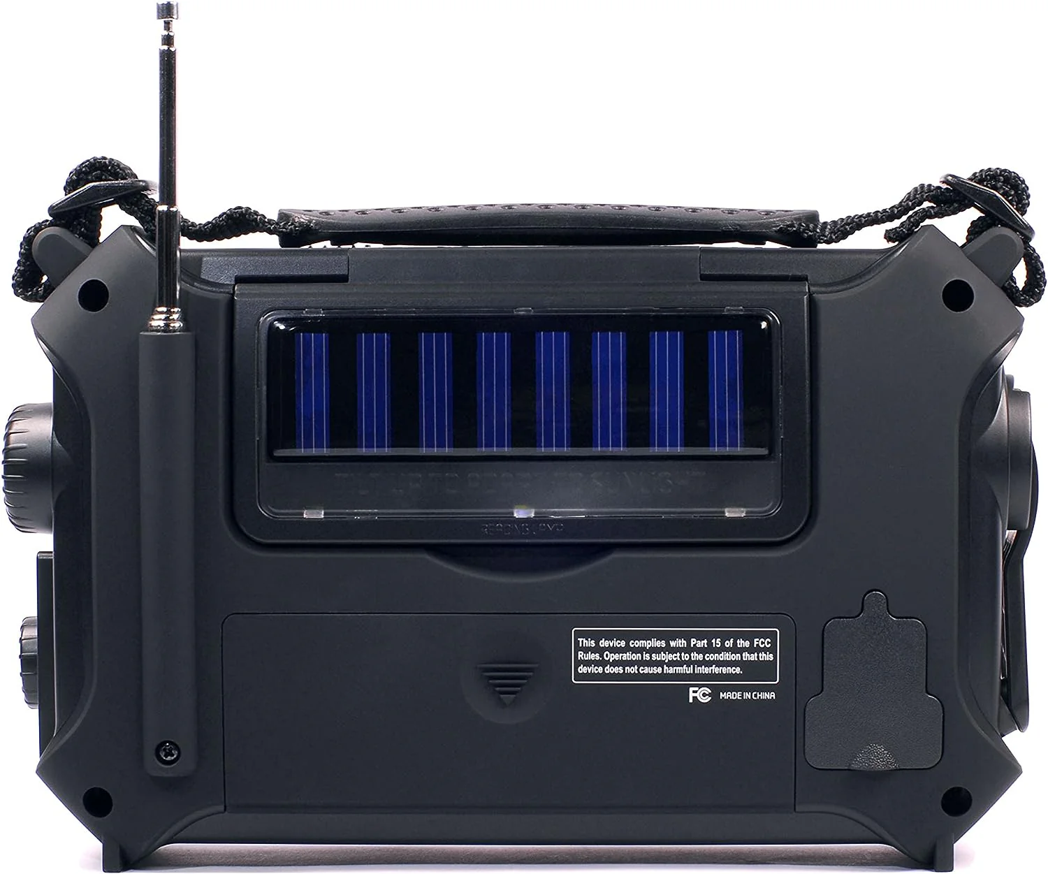 Kaito KA500 5-way Powered Emergency AM/FM/SW NOAA Weather Alert Radio with Solar,Dynamo Crank,Flashlight and Reading Lamp - Black - Image 5