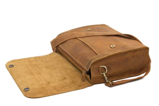 Light Brown Leather Camera Bag - Image 4