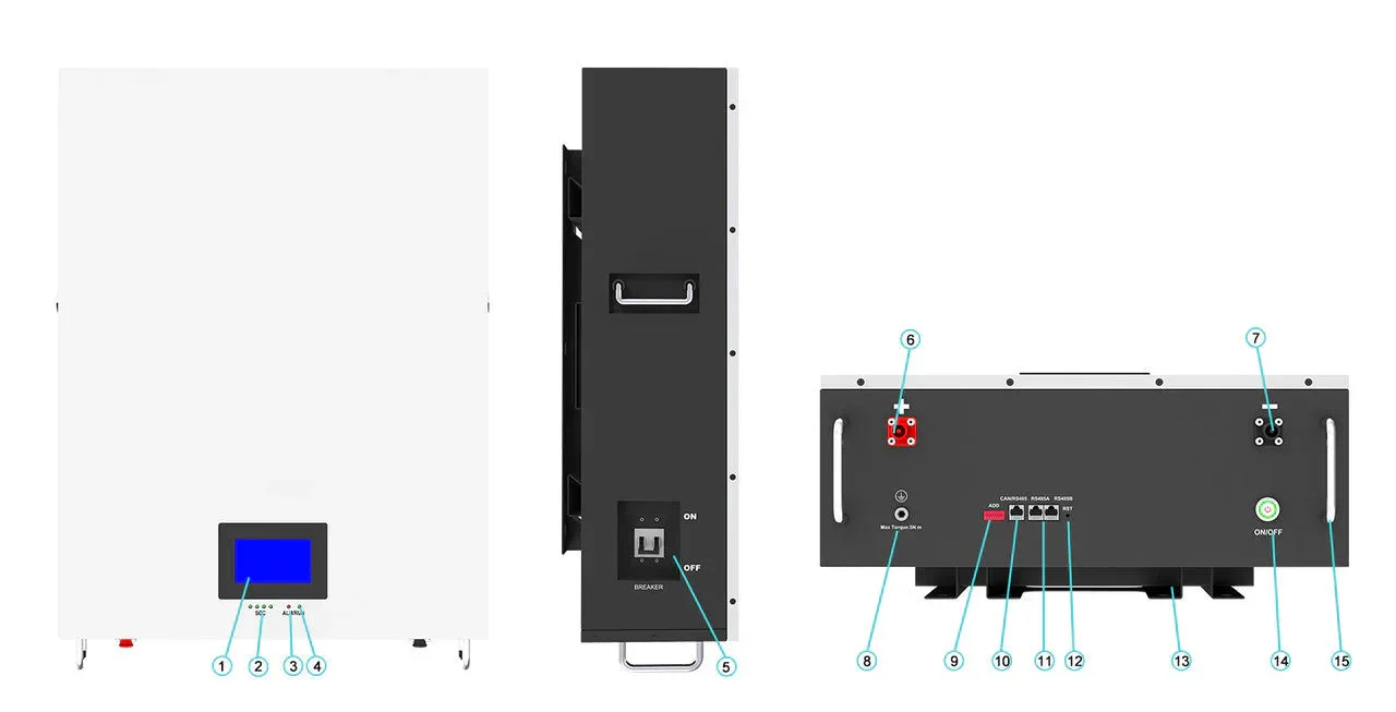 LINIOTECH 10kWh 51.2V 200Ah Lifepo4 Power Reserve Battery Storage Wall Mounted - Image 8