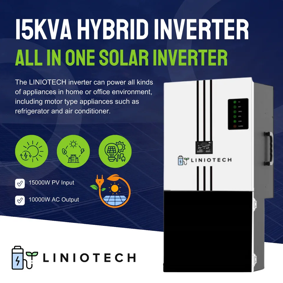 Liniotech 15kWh Hybrid Inverter All in One solar Inverter | 11.4kW AC Output 200A Pass Through - Image 5
