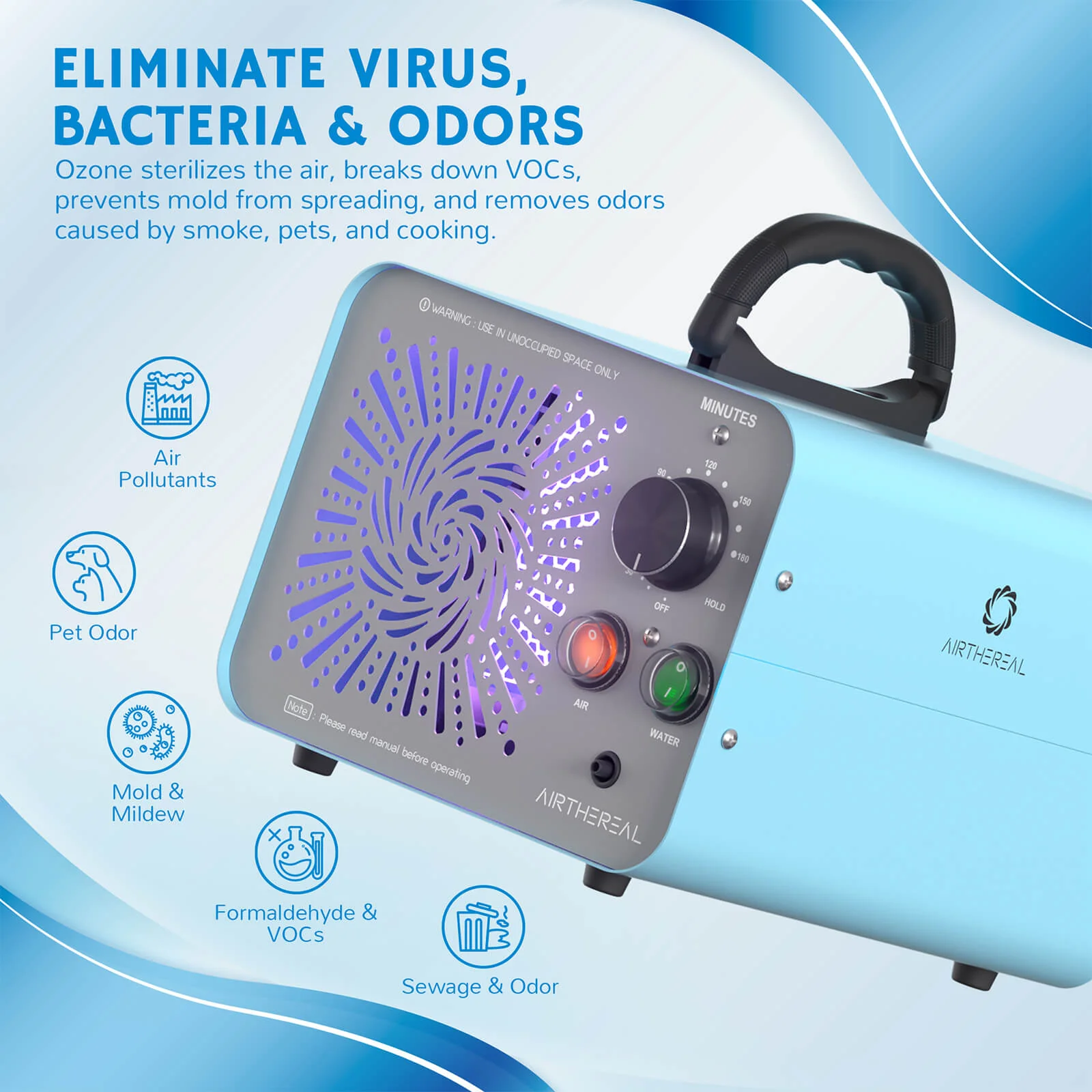 MA25L Dual-Mode Ozone Generator for Air & Water - European version - Image 5