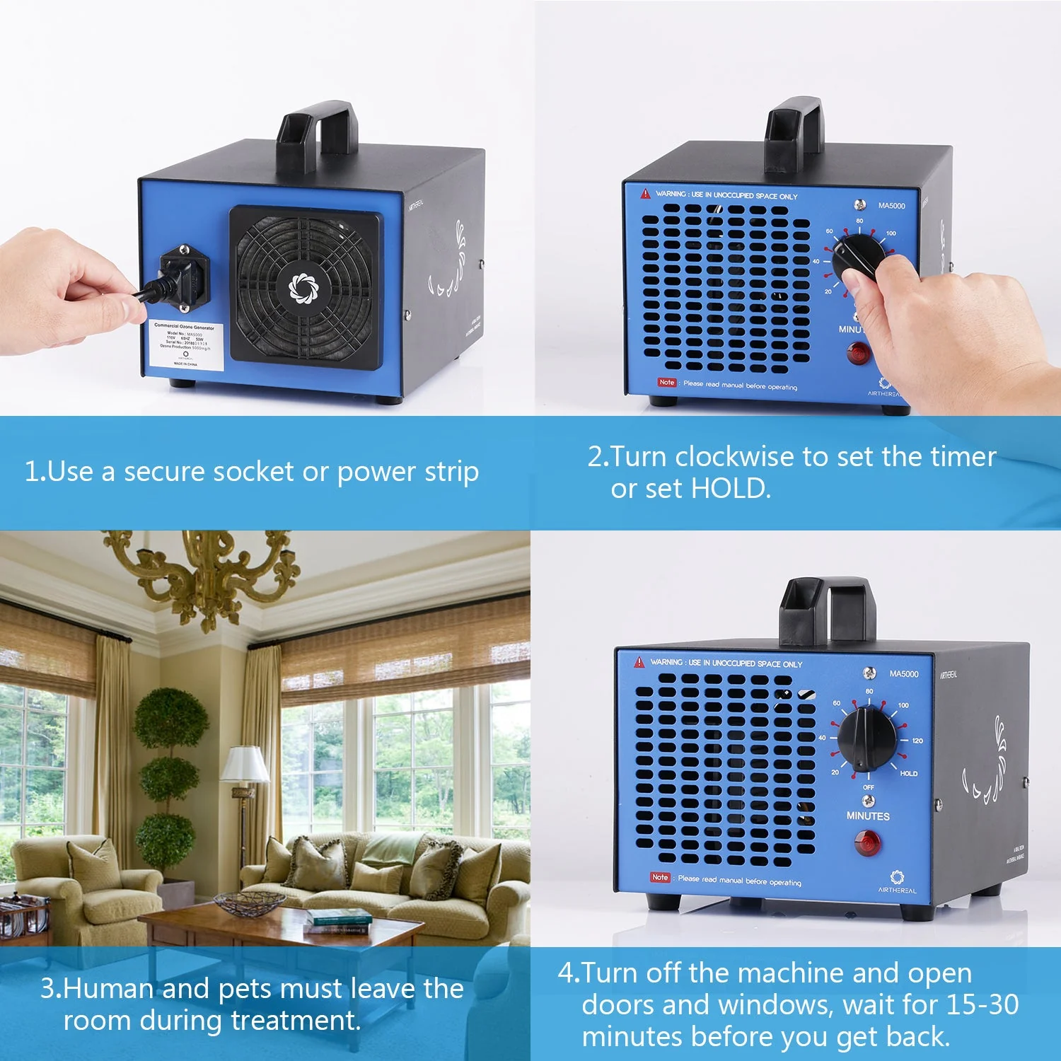 MA5000 Ozone Generator, Replaceable Ozone Plate Option - Image 13