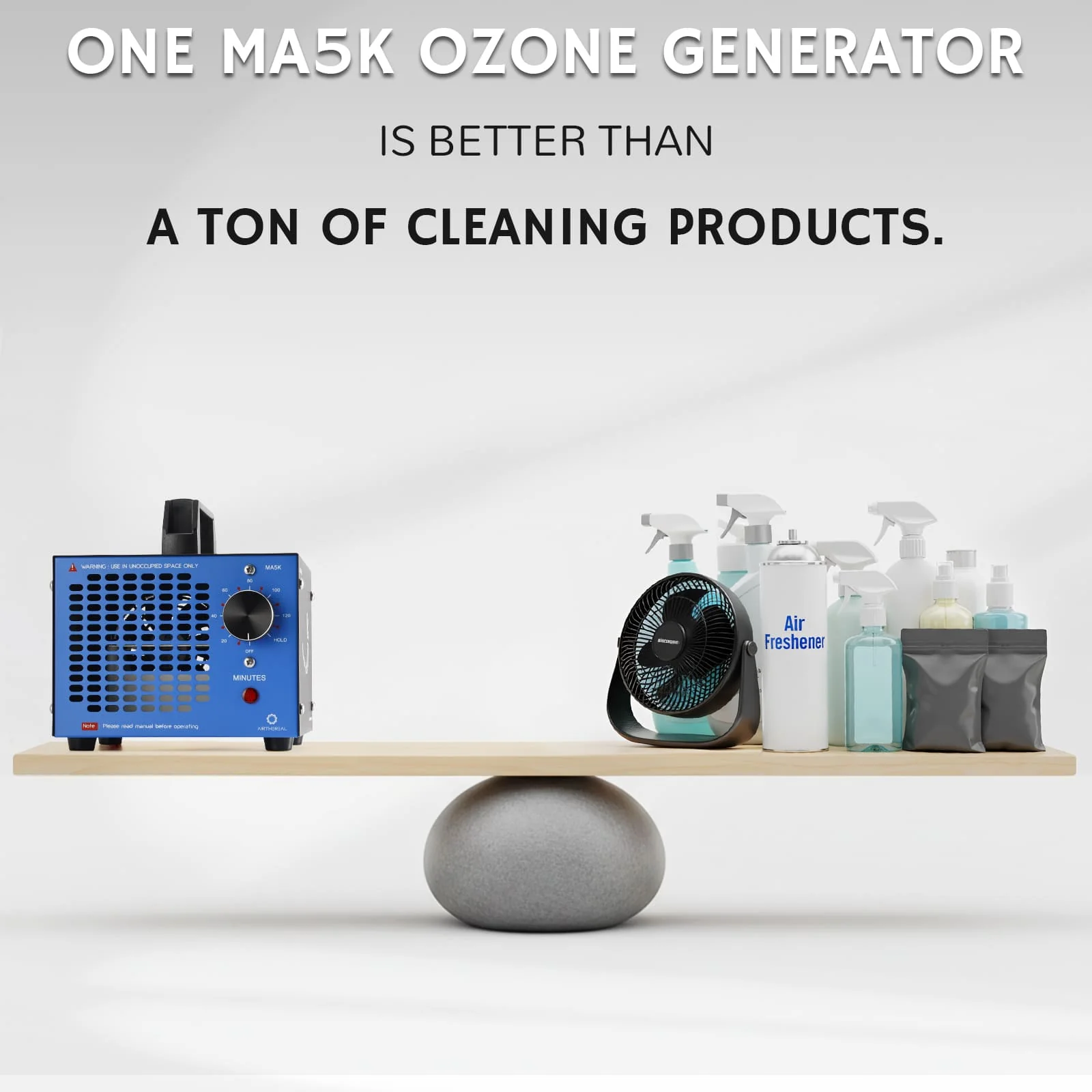 MA5000 Ozone Generator, Replaceable or Built-in Ozone Plate Option - European version - Image 2