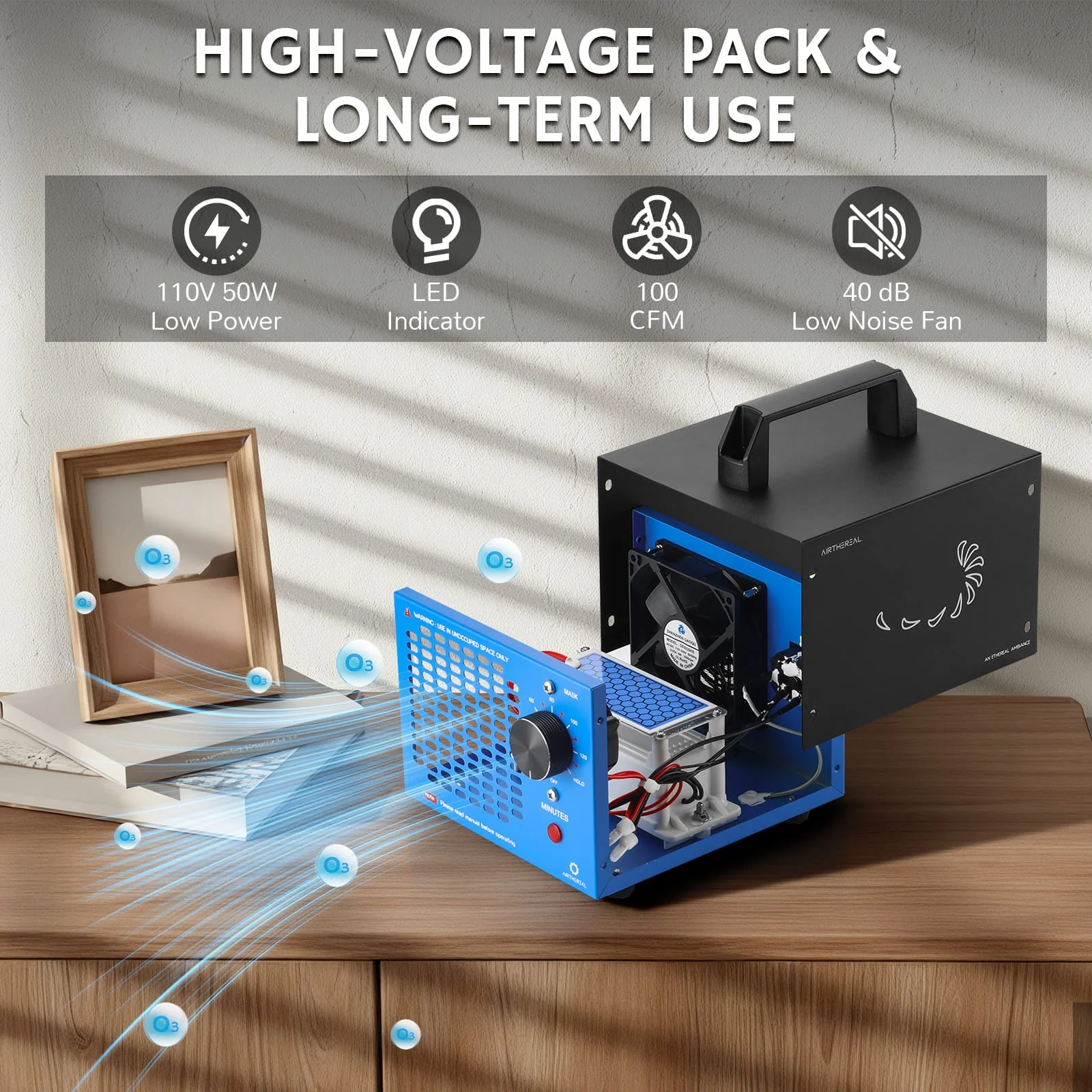MA5000 Ozone Generator, Replaceable or Built-in Ozone Plate Option - European version - Image 5