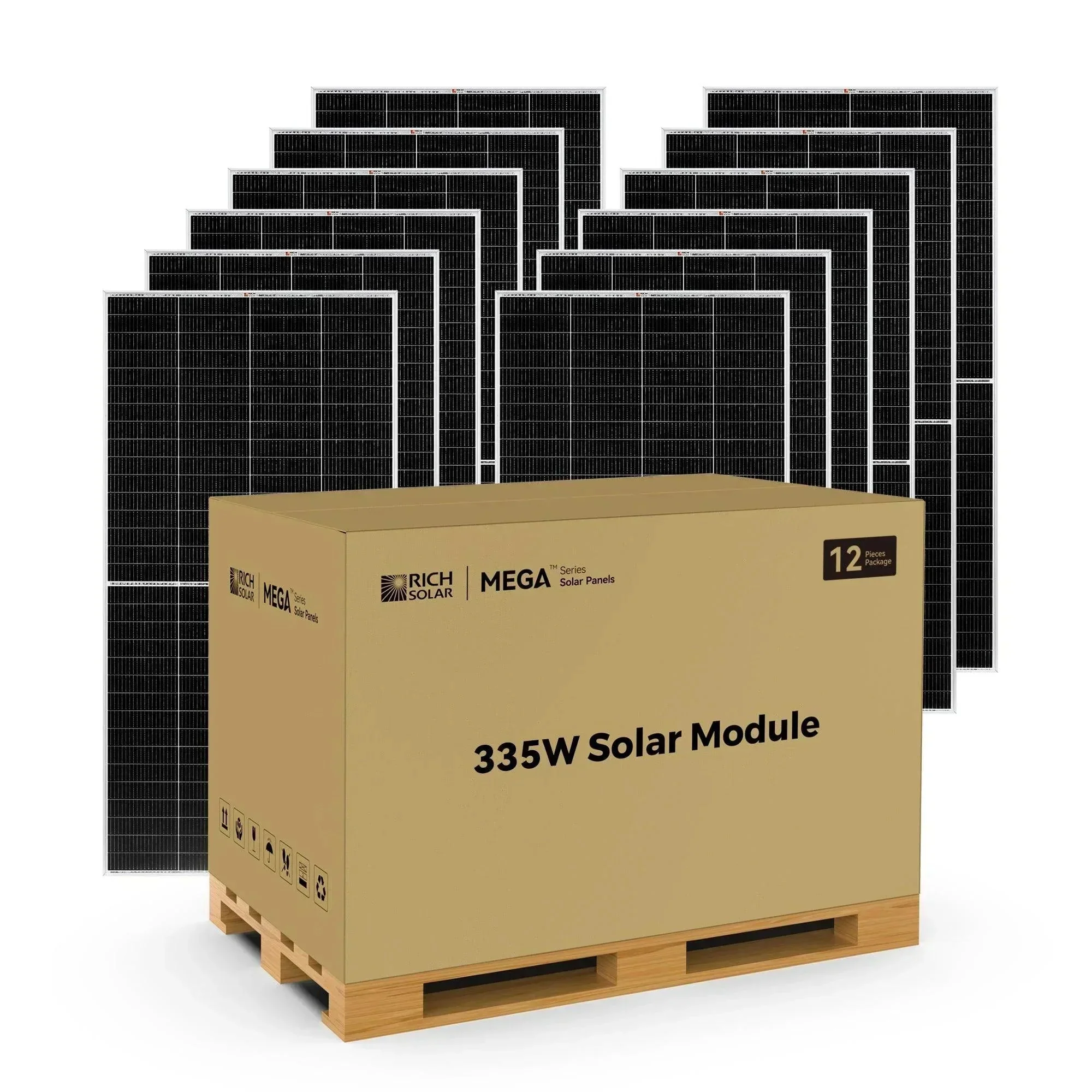 Rich Solar MEGA 335 Watt Solar Panel | Premium Grid-tie or Off-grid Solar Panel for Residential, Commercial, Agriculture - Image 4