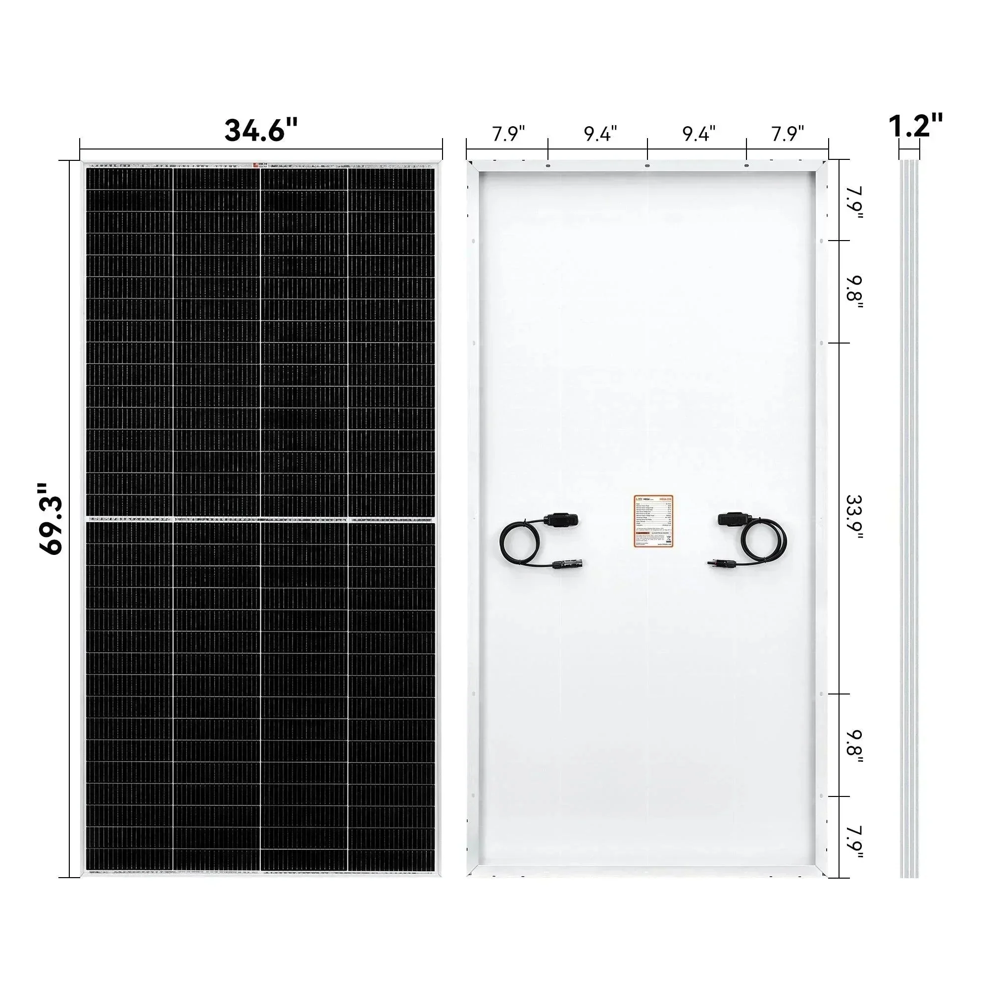 Rich Solar MEGA 335 Watt Solar Panel | Premium Grid-tie or Off-grid Solar Panel for Residential, Commercial, Agriculture - Image 6