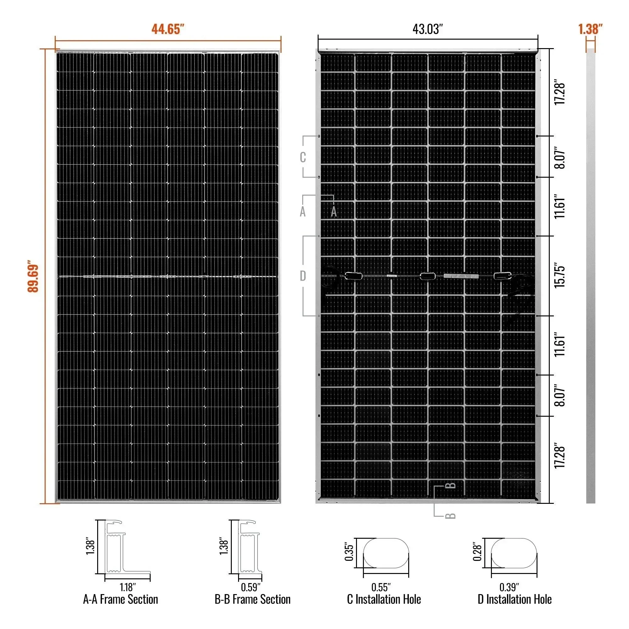 Rich Solar MEGA 550 Watt Solar Panel | Premium Grid-tie or Off-grid Solar Panel for Residential, Commercial, Agriculture - Image 7