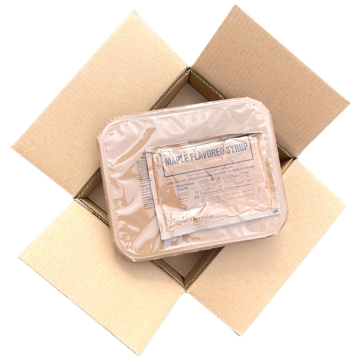 Military MRE Tray Pack, Breakfast Cake with Maple Syrup, Ready to Eat (UGR Component) - Image 4