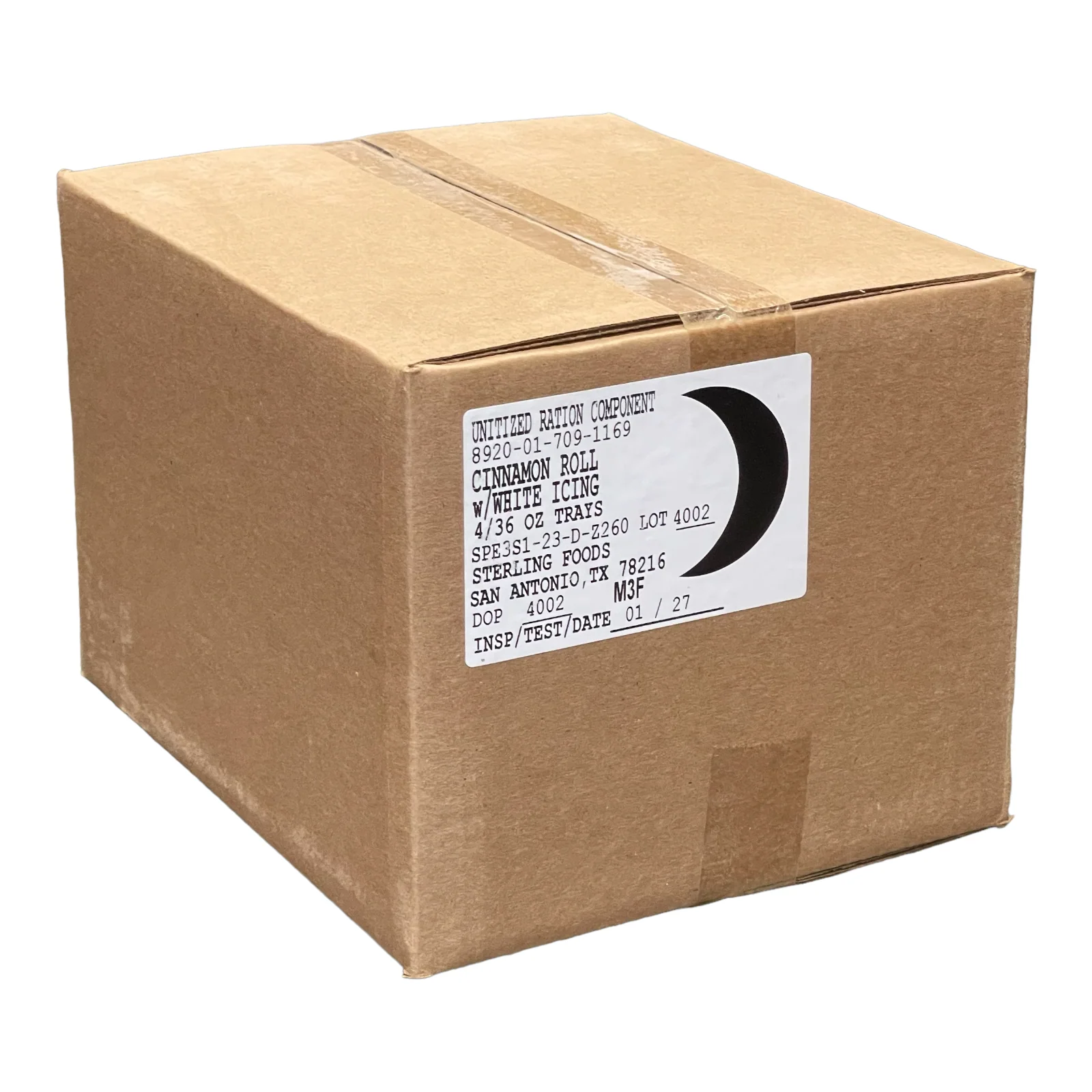 Military MRE Tray Pack, Cinnamon Roll with White Icing, Ready to Eat (UGR Component) - Image 5