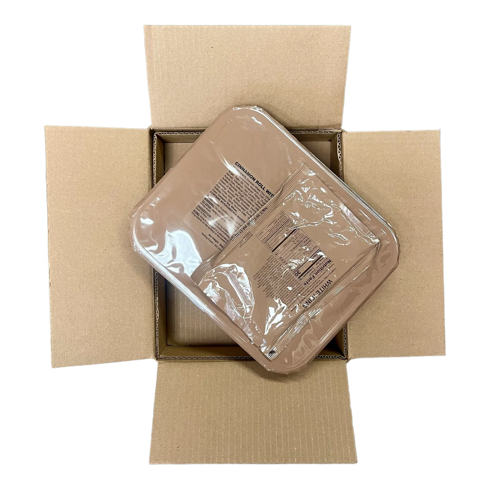 Military MRE Tray Pack, Cinnamon Roll with White Icing, Ready to Eat (UGR Component) - Image 6