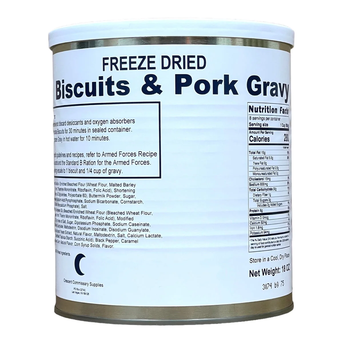Military Surplus Freeze Dried Biscuits and Gravy - Image 2