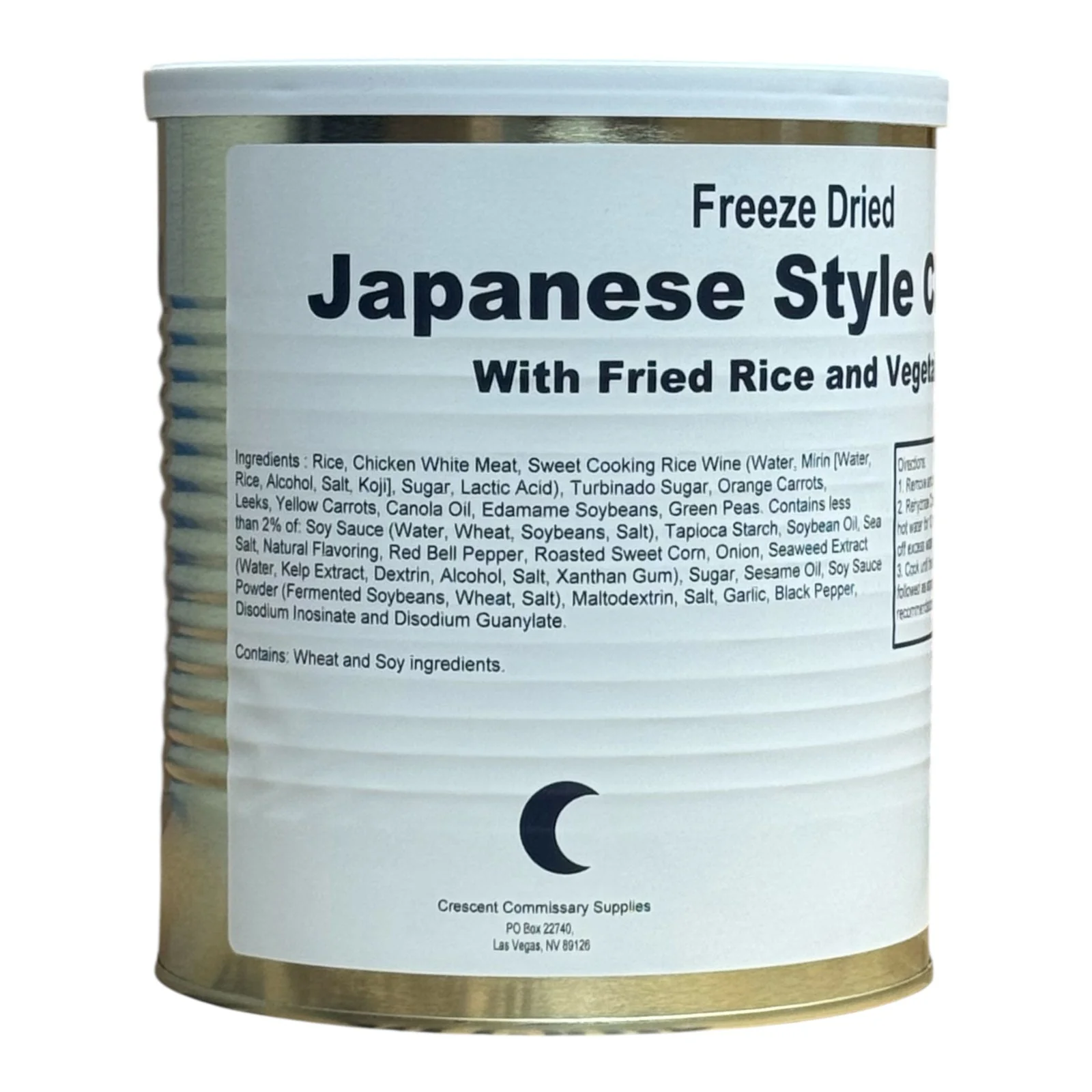 Military Surplus Freeze Dried Japanese Style Chicken with Fried Rice and Vegetables - Image 3