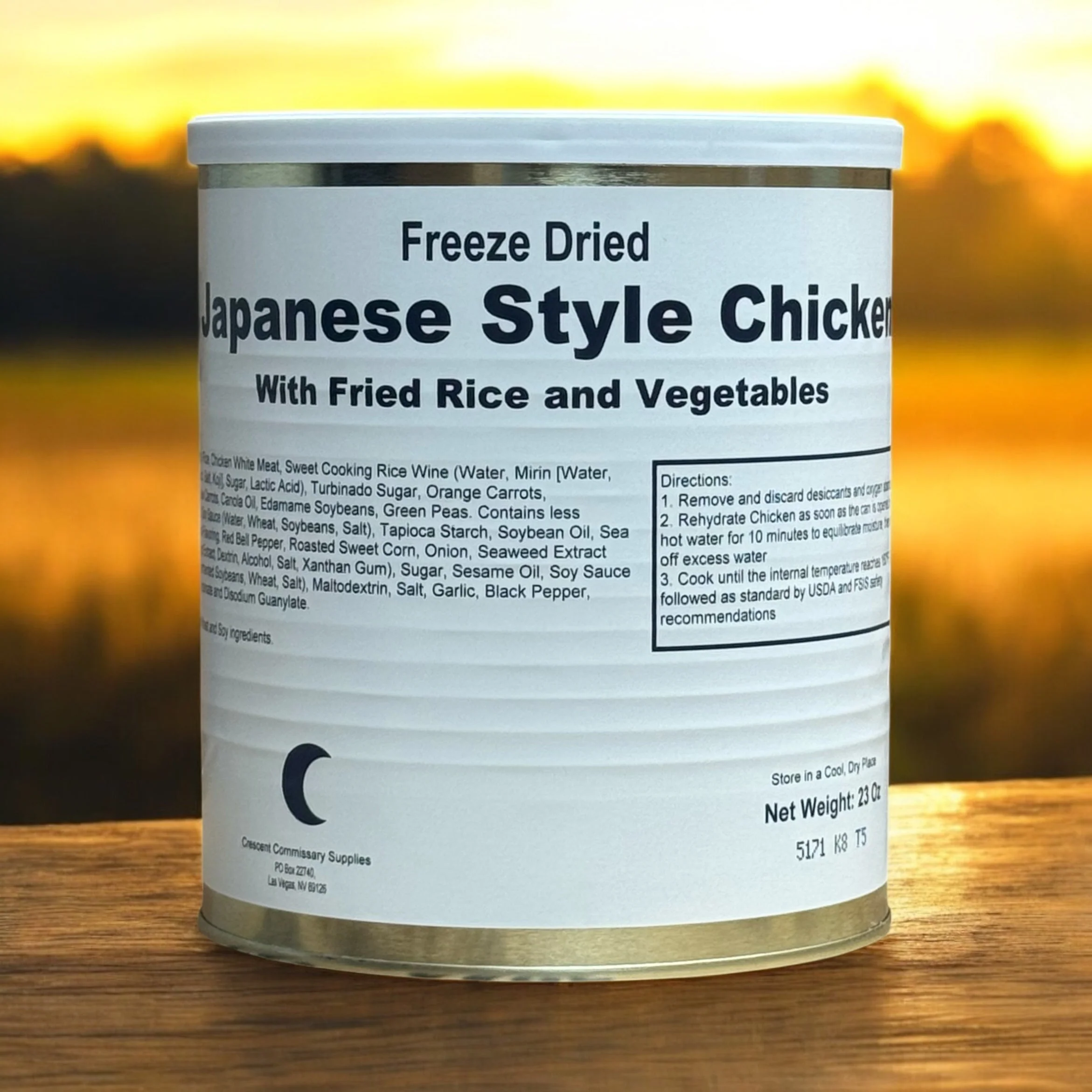 Military Surplus Freeze Dried Japanese Style Chicken with Fried Rice and Vegetables - Image 8
