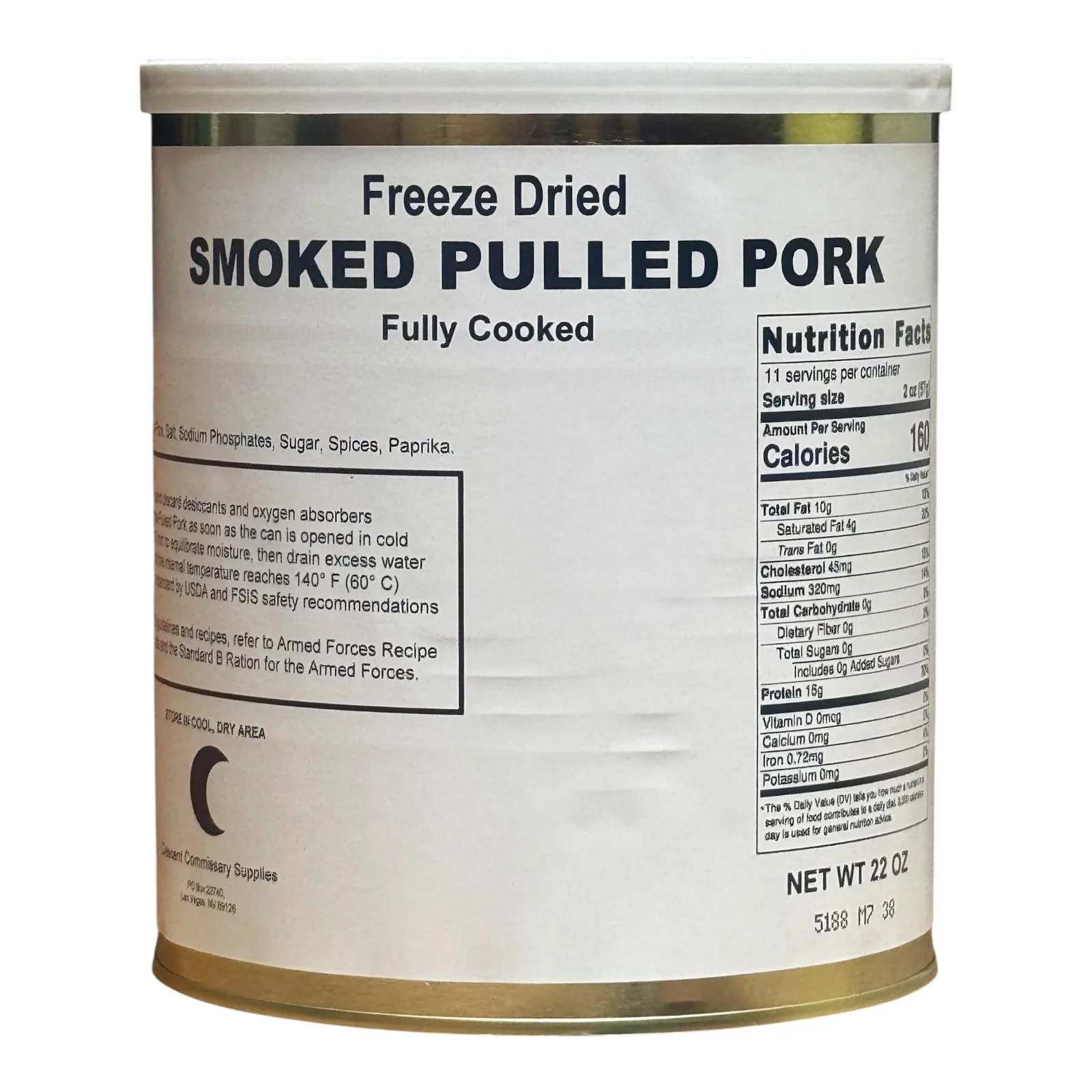Military Surplus Freeze Dried Pulled Pork - Image 2