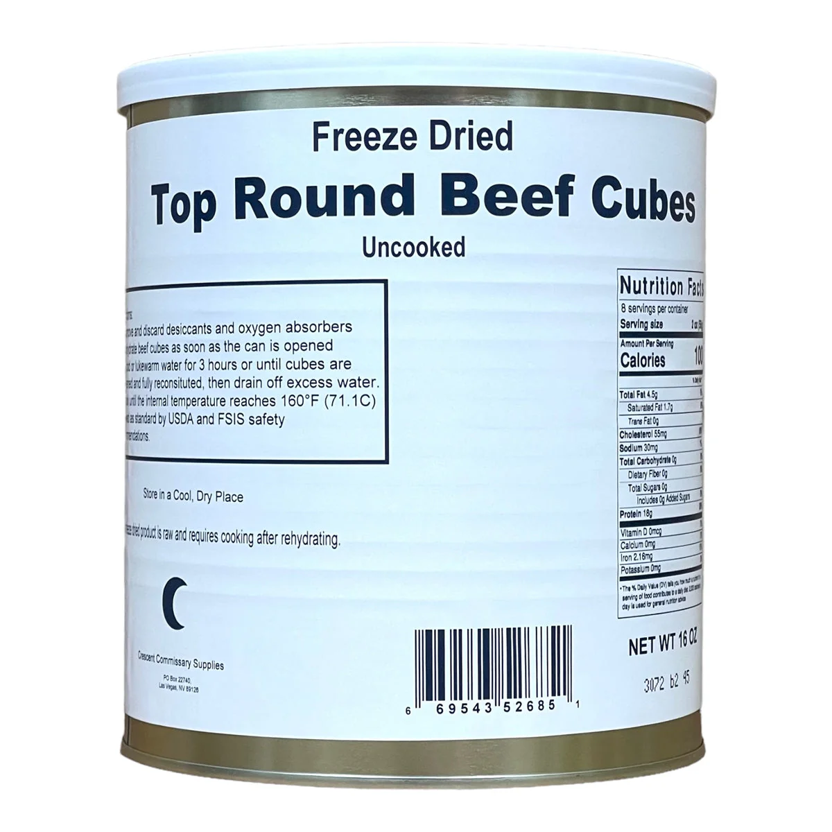 Military Surplus Freeze Dried Top Round Beef Cubes - Image 2