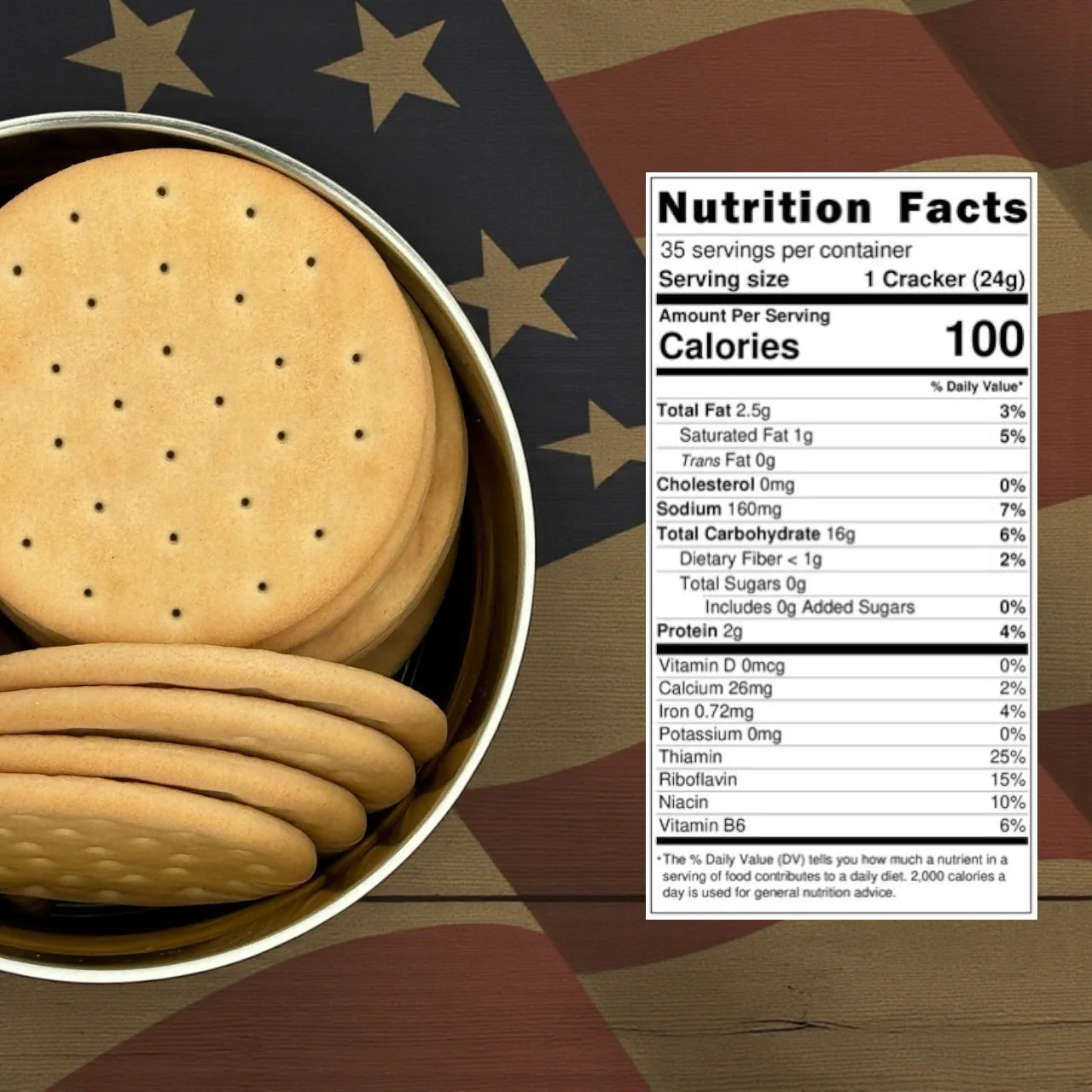 Military Surplus Hardtack Army Bread, Ready to Eat (#10 Can) - Image 15