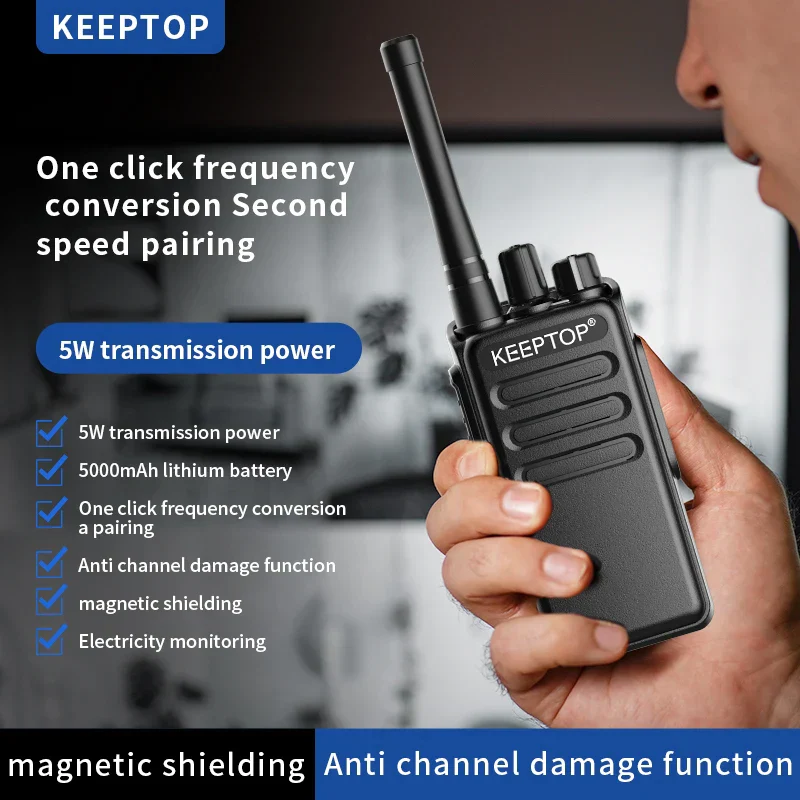 Mini Walkie Talkie Long Range Two Way Radio UHF Portable Handheld Radios - Image 3
