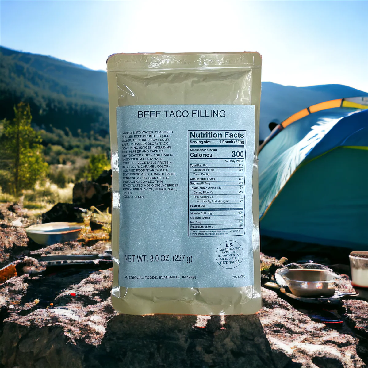 MRE Entree - Beef Taco Filling - Image 2