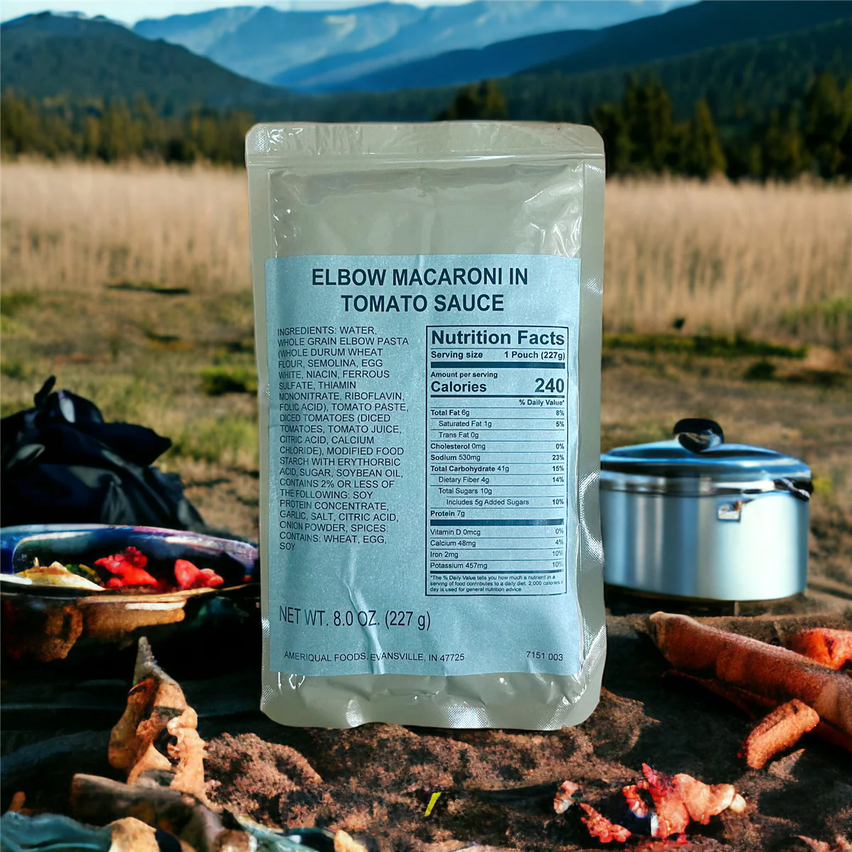 MRE Entree - Elbow Macaroni in Tomato Sauce - Image 2