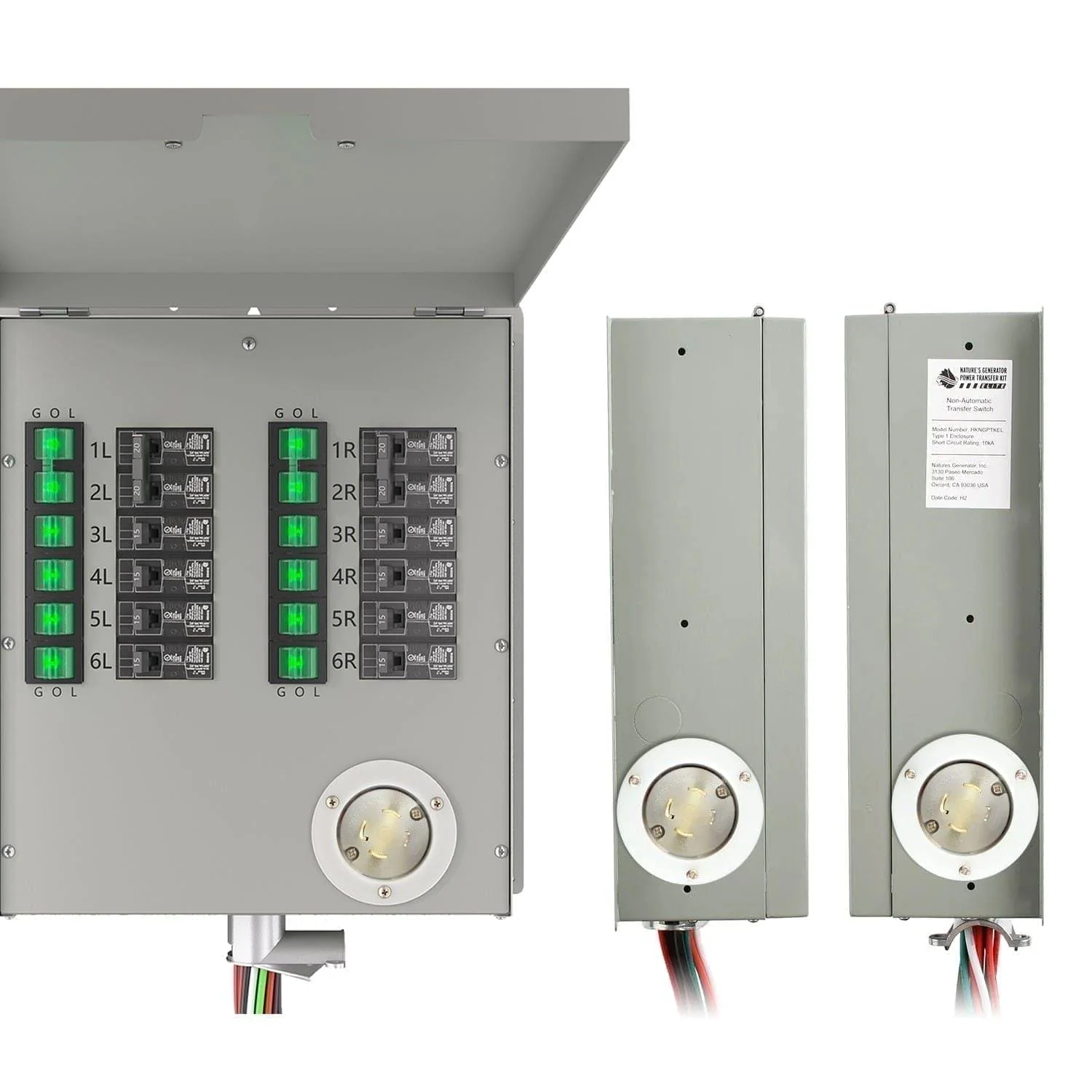 12-Circuit 120/240V 30A Non-Automatic Transfer Switch - Image 10