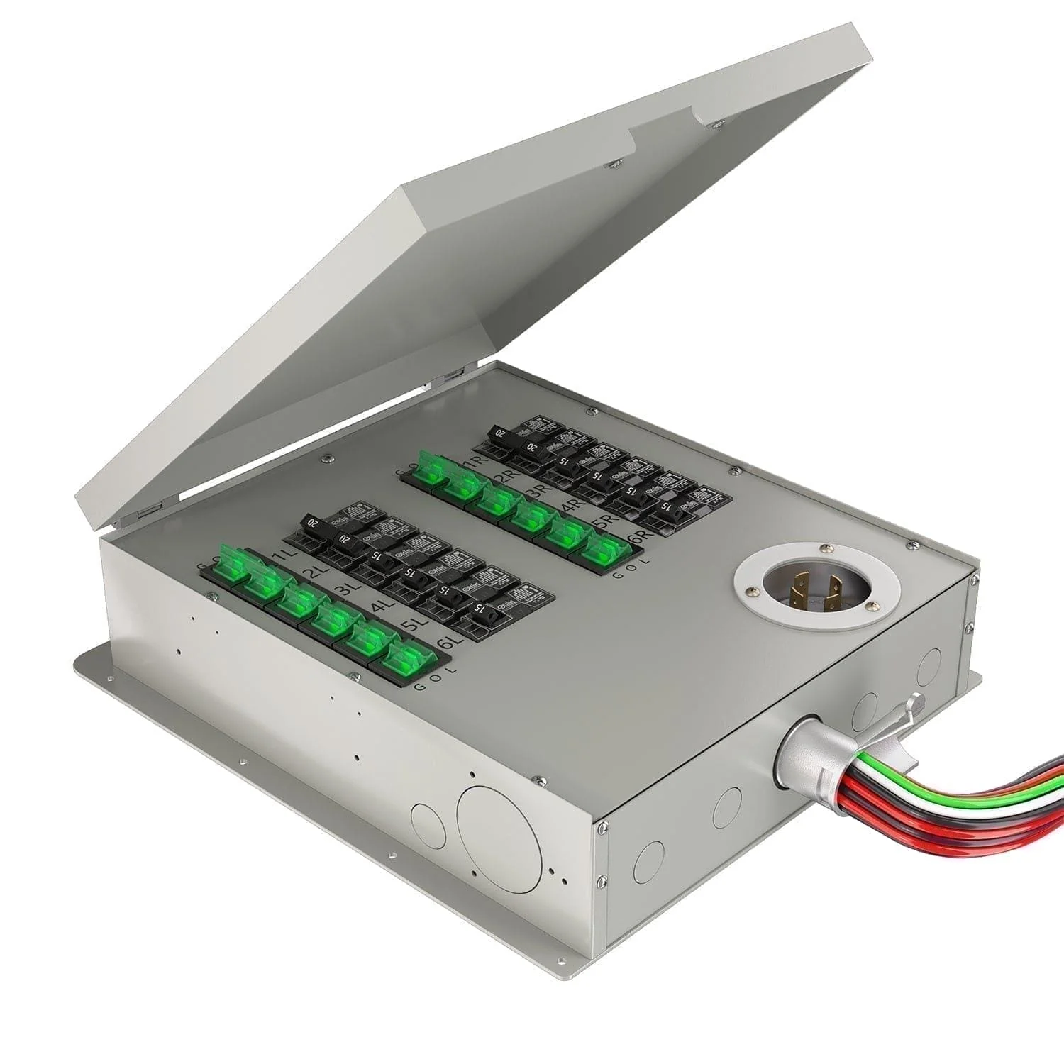 12-Circuit 120/240V 30A Non-Automatic Transfer Switch - Image 4