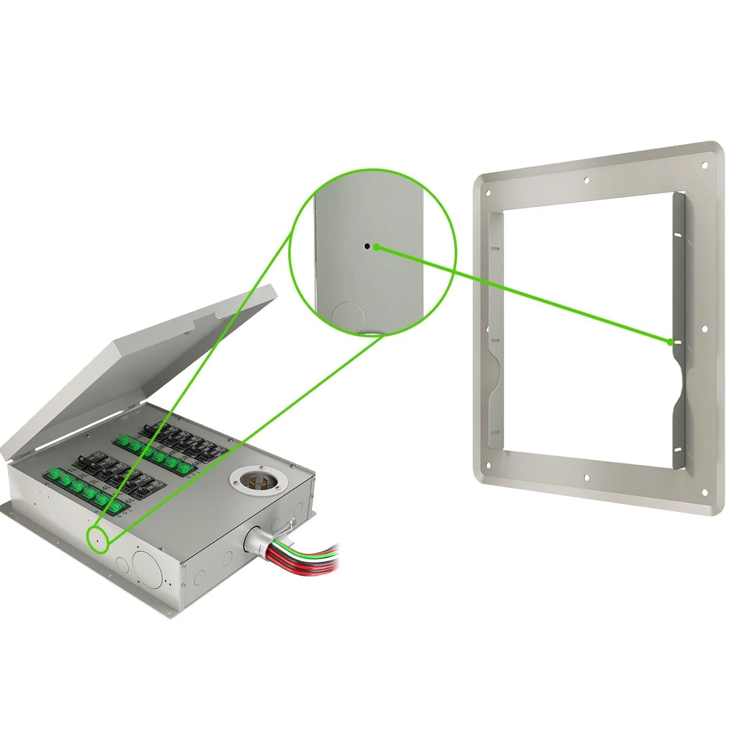 Nature's Generator 12 Circuit Manual Transfer Switch Flush Mount - Image 3