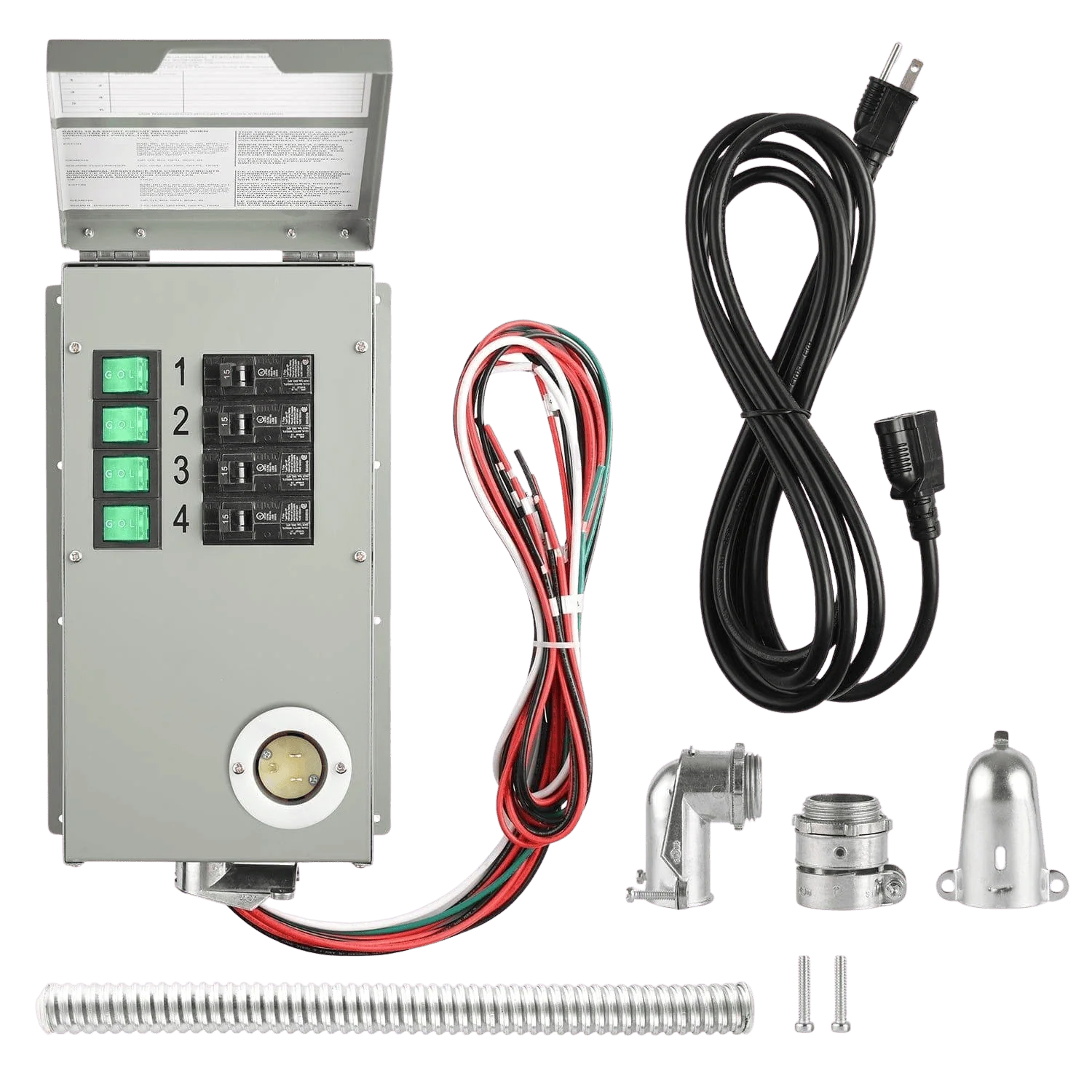 120V 15A 4-Circuit Non-Automatic Transfer Switch