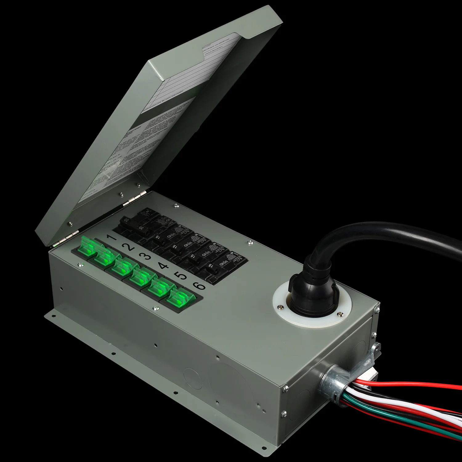 120V/240V 30A 6-Circuit Non-Automatic Transfer Switch - Image 5