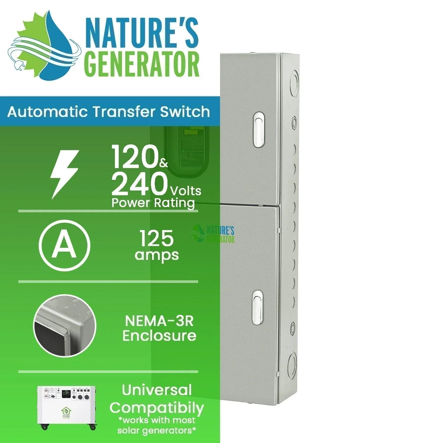 Nature's Generator 125A Automatic Transfer Switch - Image 2