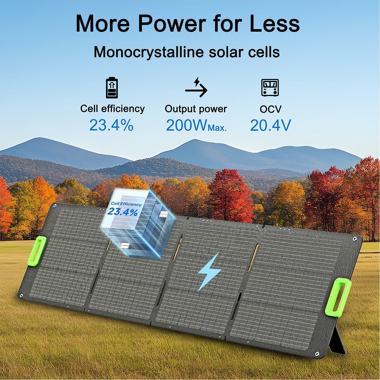 Nature's Generator 200W Folding Solar Panel - Image 8