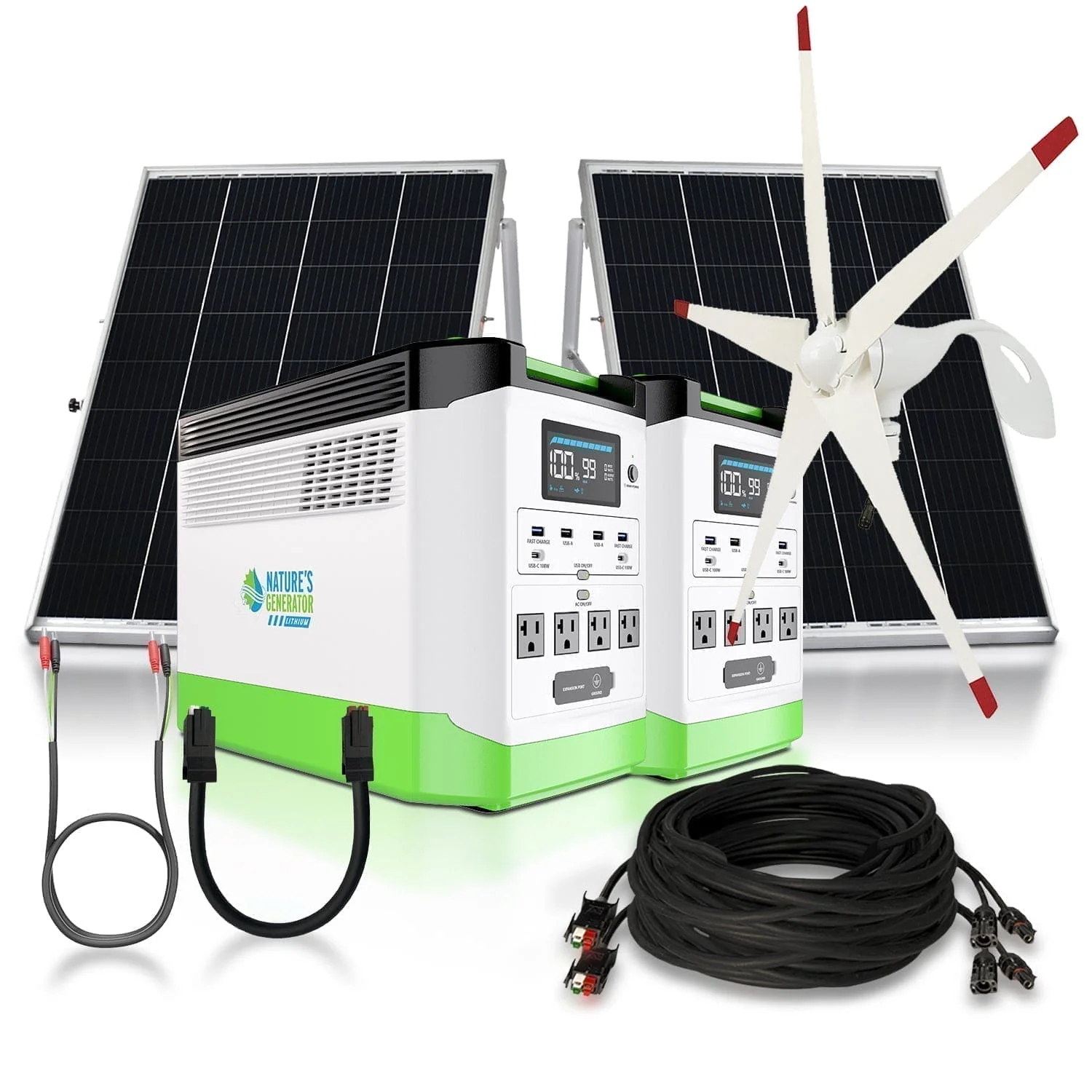 High Capacity Lithium 1800 Solar and Wind Generator - Image 3