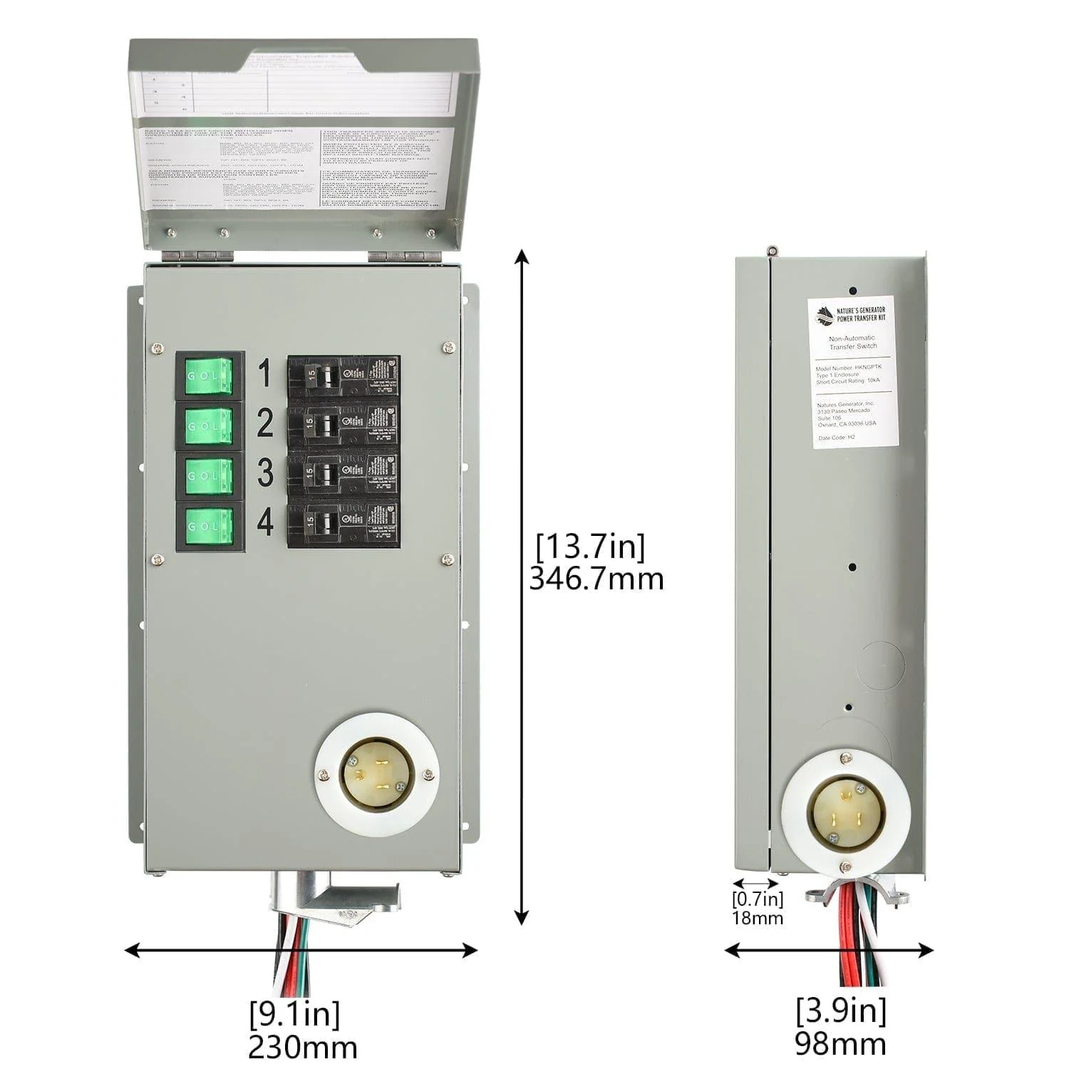 High Capacity Lithium 1800 Solar Generator and Transfer Switch - Image 16