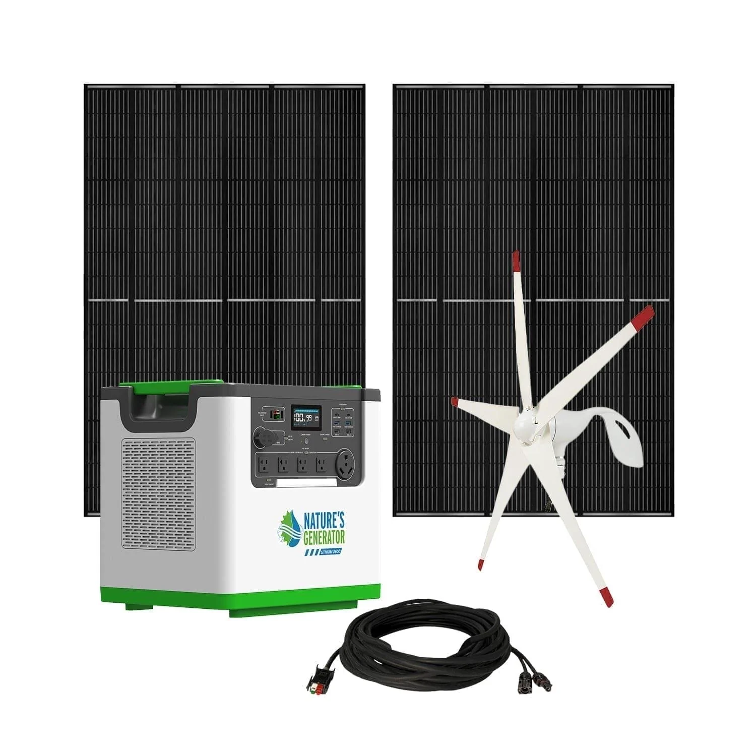 Nature's Generator Lithium 3600 Solar and Wind Generator - Image 3