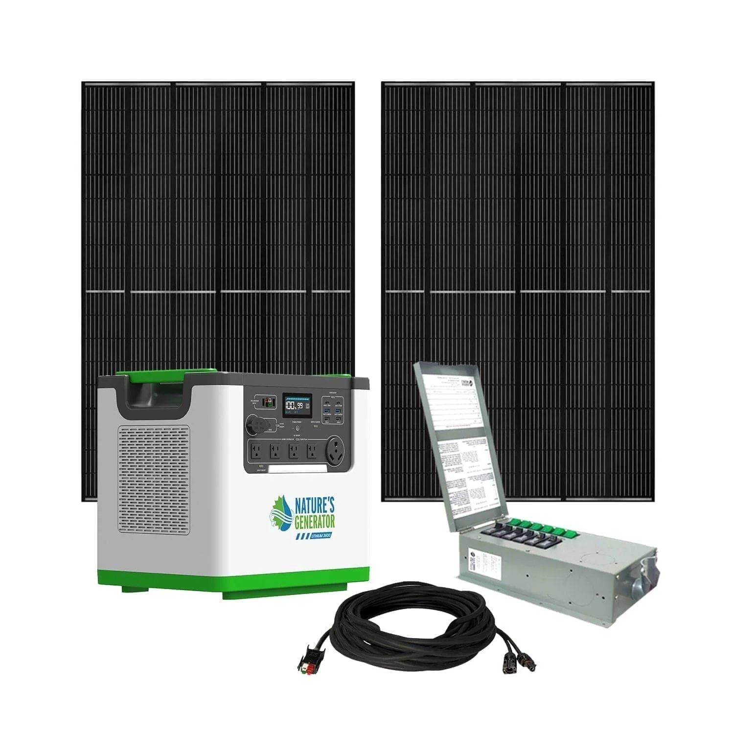 Nature's Generator Lithium 3600 Solar Generator and Transfer Switch - Image 3