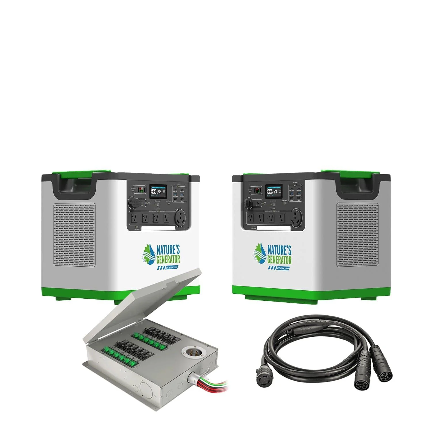 Nature's Generator Lithium 3600 Solar Generator and Transfer Switch - Image 4