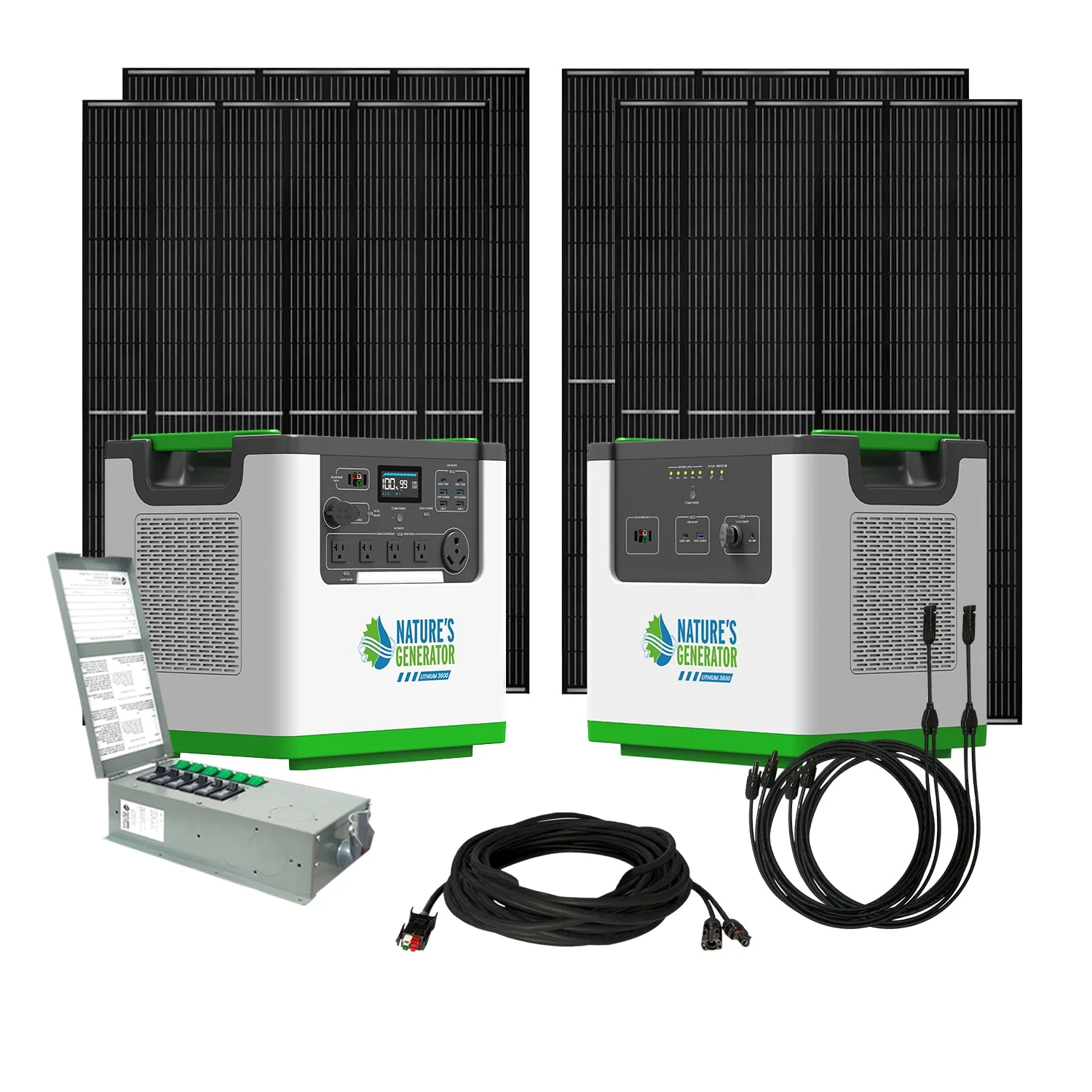 Nature's Generator Lithium 3600 Solar Generator and Transfer Switch - Image 5