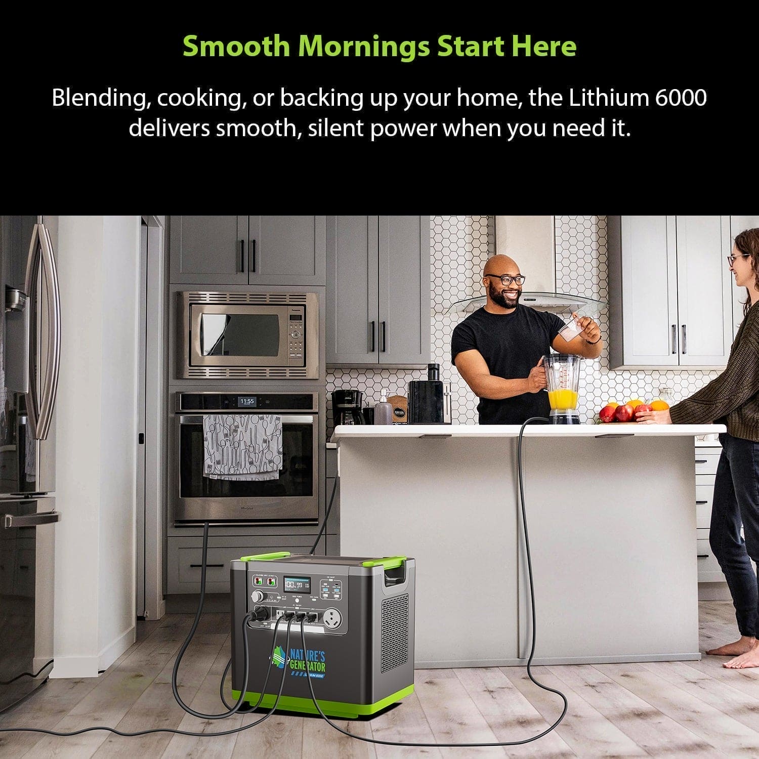Nature's Generator Lithium 6000 with Solar Panel - Image 16