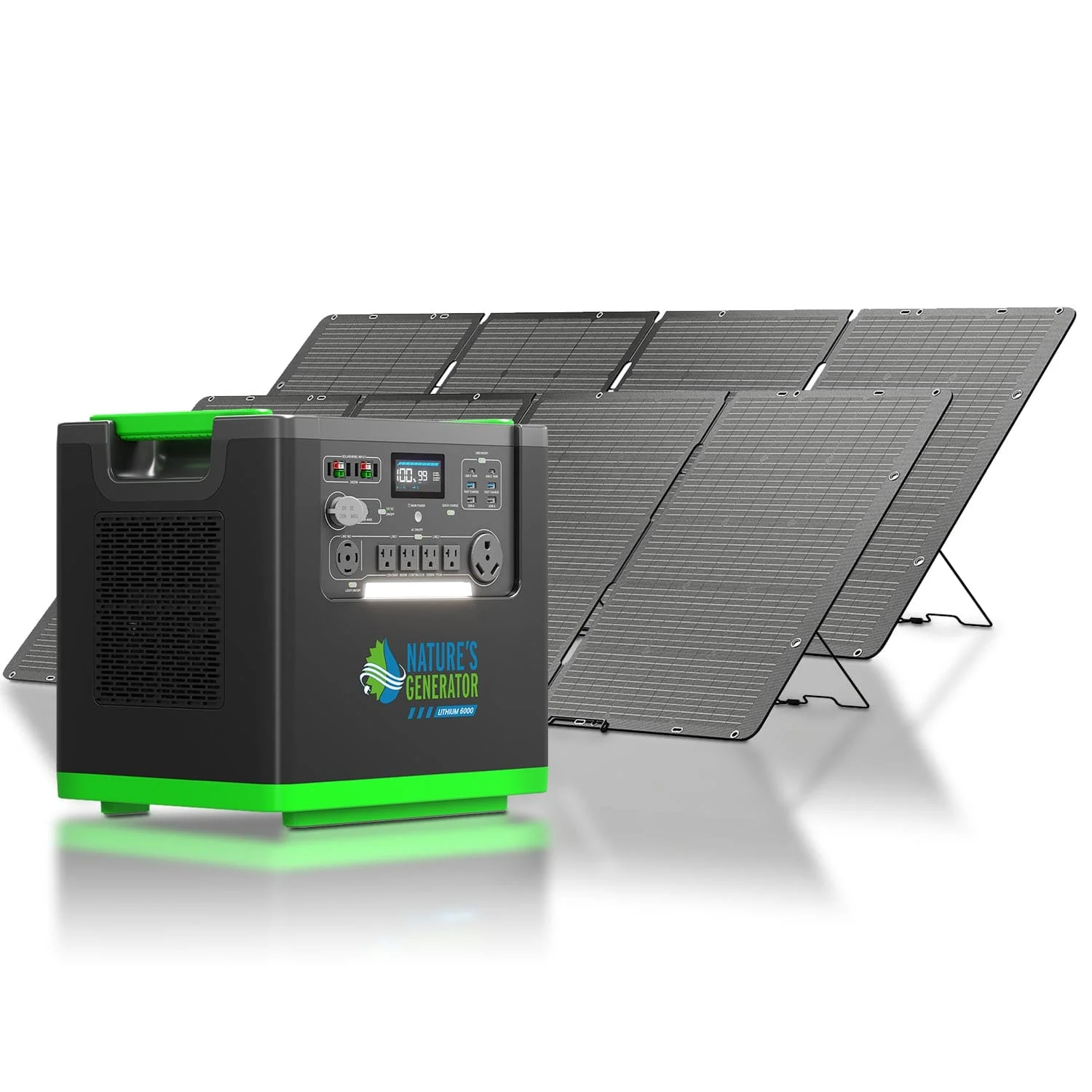 Nature's Generator Lithium 6000 with Solar Panel - Image 3