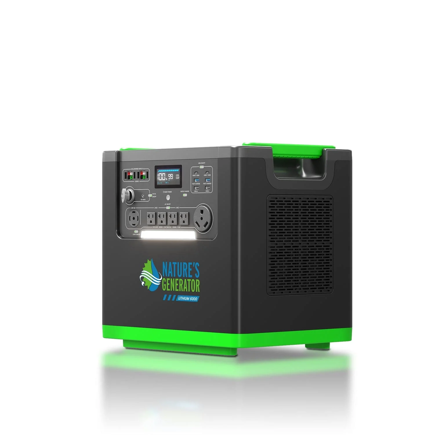 Nature's Generator Lithium 6000 with Solar Panels and Wind Turbine - Image 6