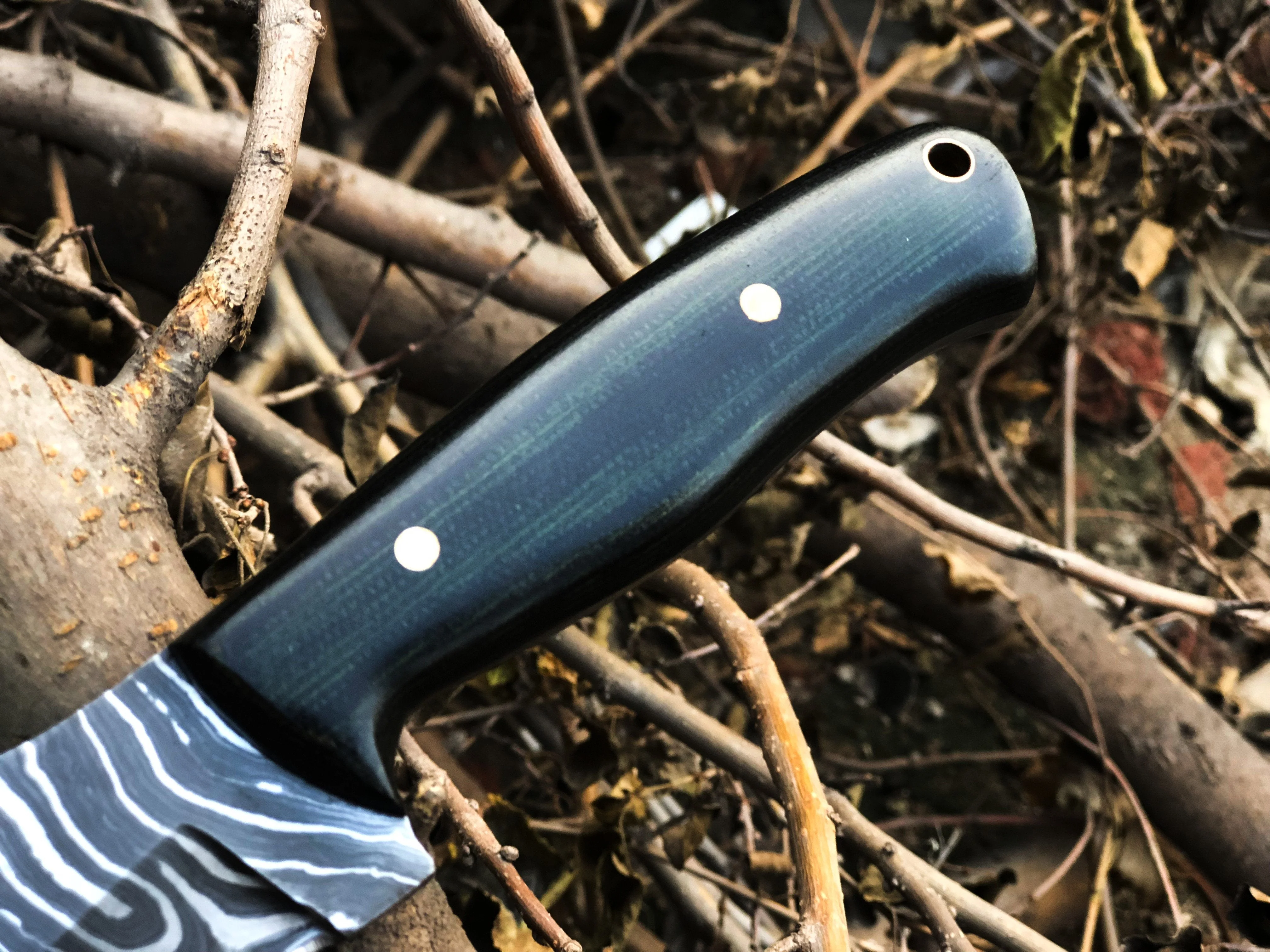 New Custom Handmade Damascus Steel Hunting Knife - Image 2