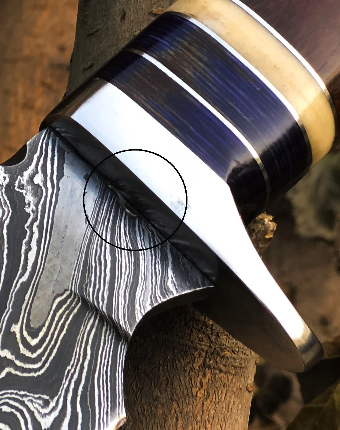 New Custom Handmade Damascus Steel Hunting Skinning Knife - Image 2